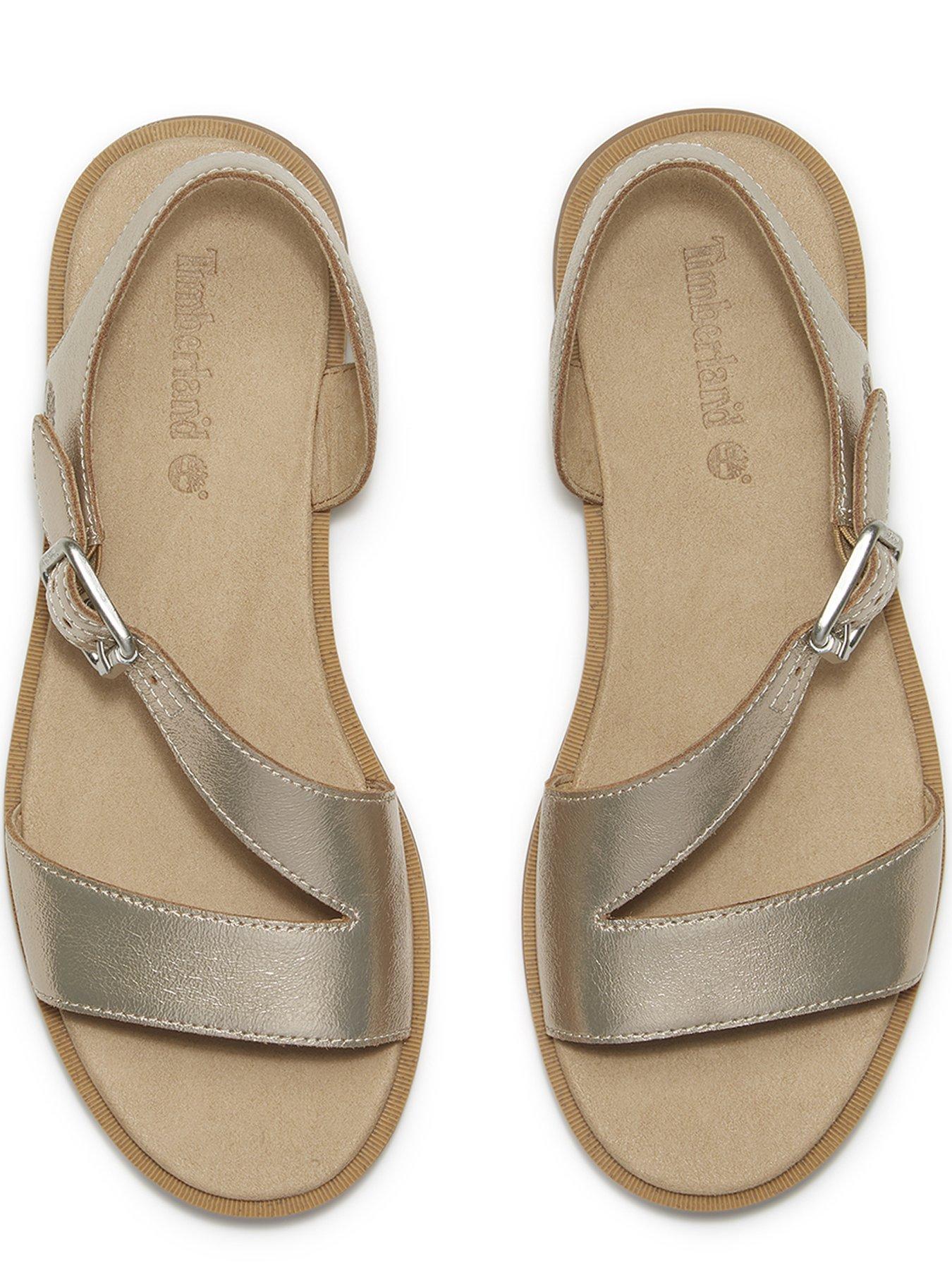  image of timberland-calista-bay-backstrap-sandal-gold-metallic
