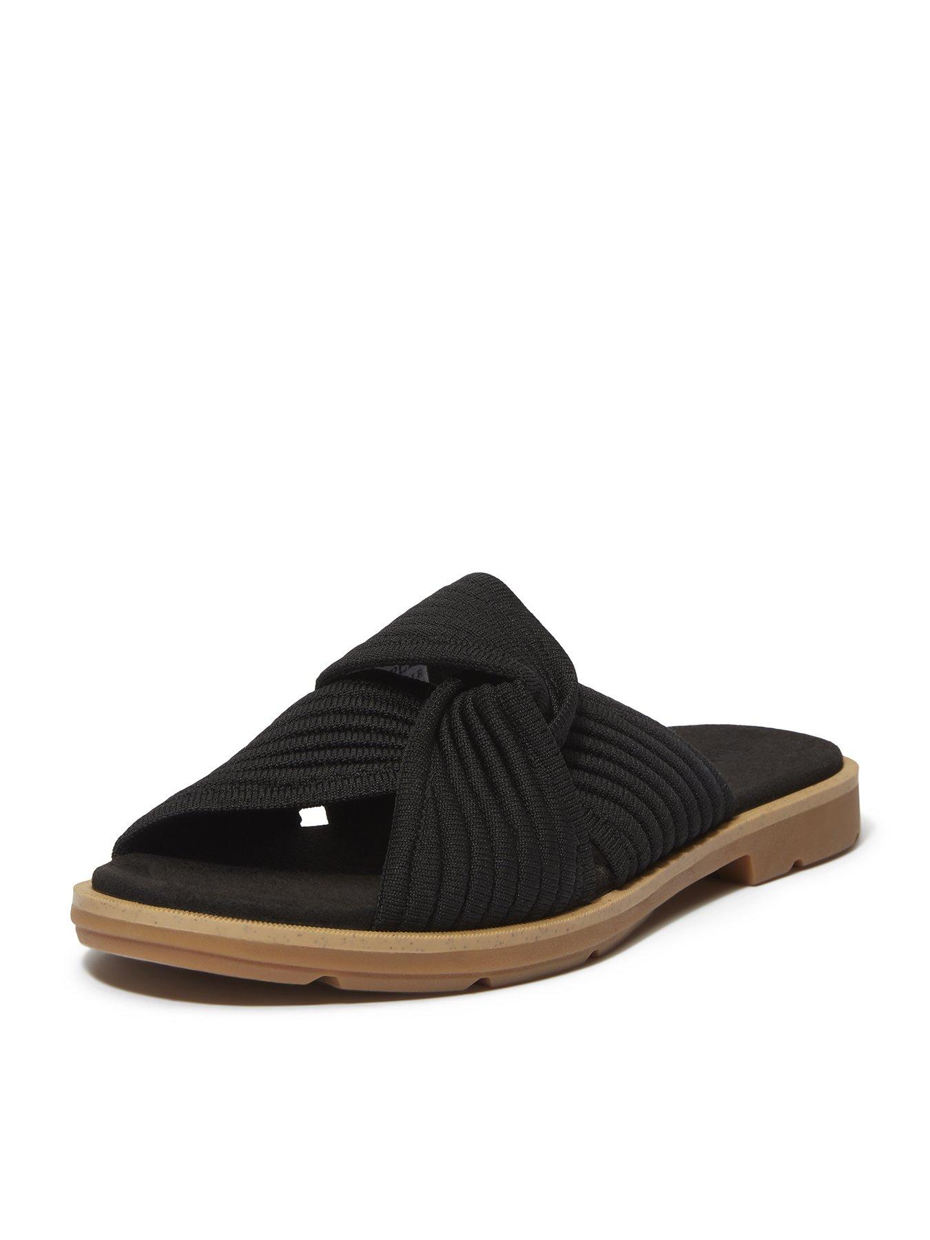  image of timberland-calista-bay-slide-sandal-black-knit