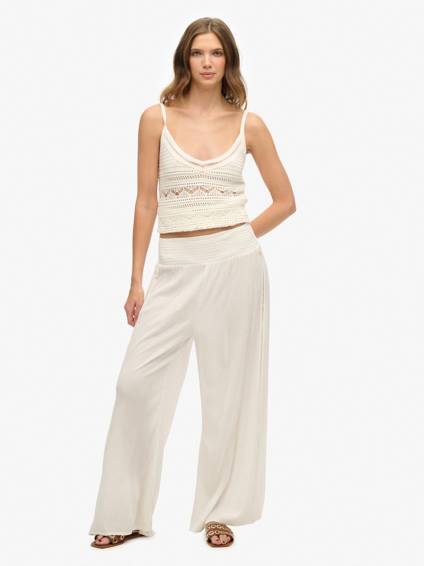 Image 3 of 5 of Superdry Beach Pants - White