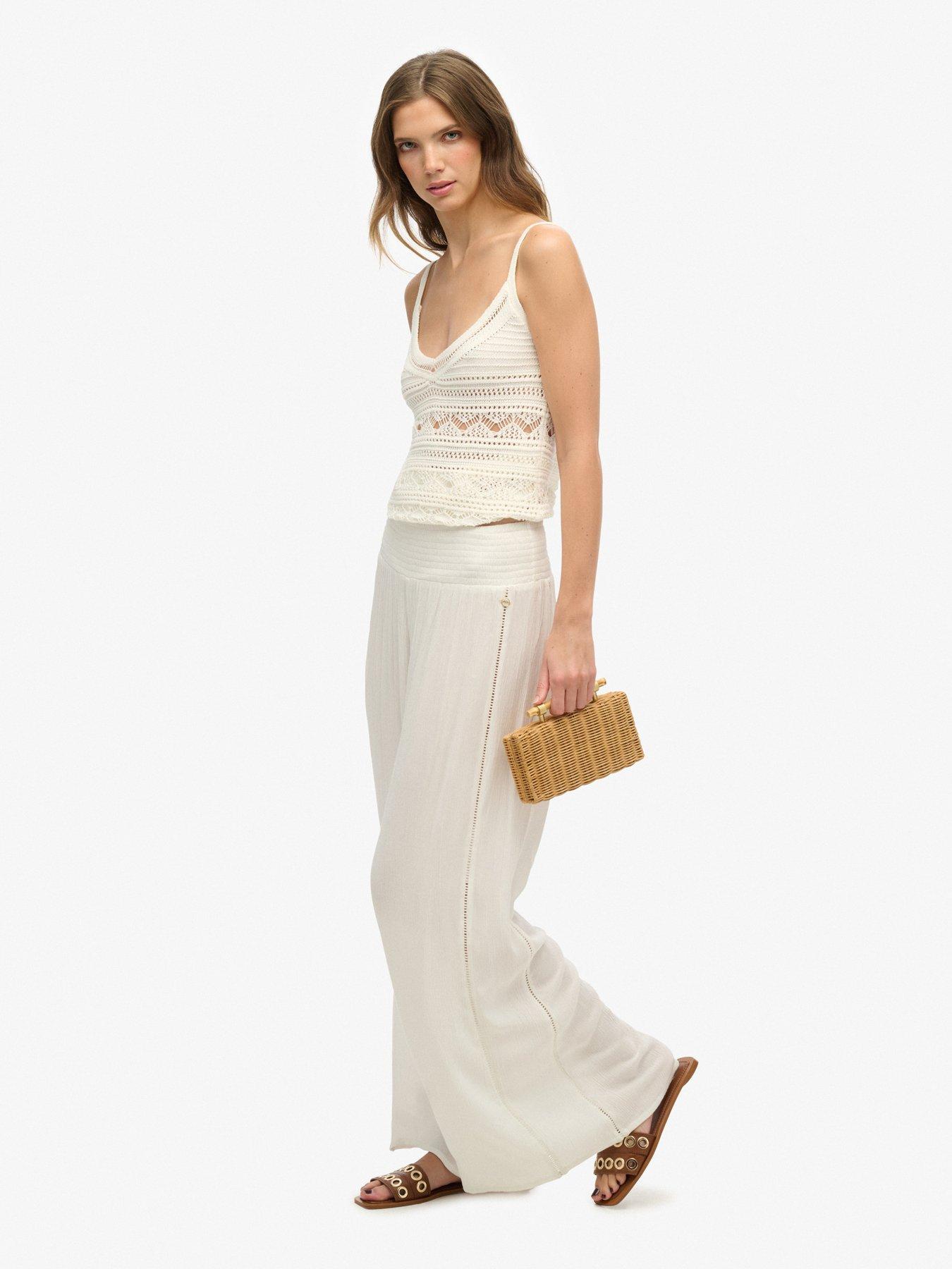 Image 5 of 5 of Superdry Beach Pants - White