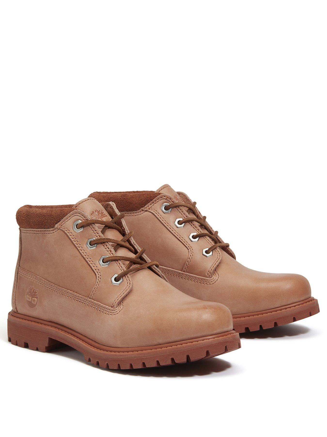  image of timberland-nellie-mid-lc-waterproof-chukka-light-red-full-grain