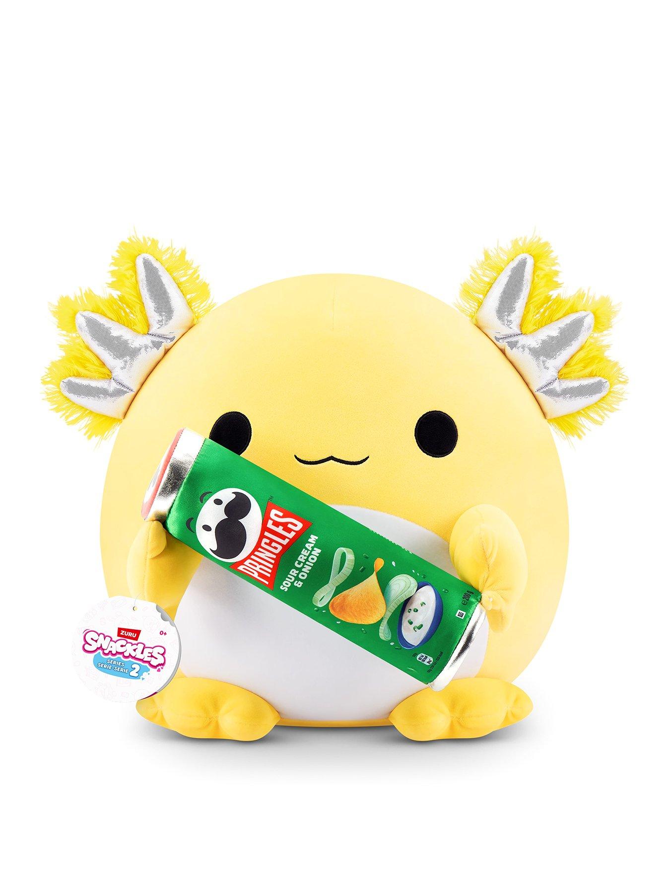 SNACKLES 14-Inch Plush Axolotl & Pringles Can Toy - Series 2 Wave 2 Collectible Stuffed Animal - View #2