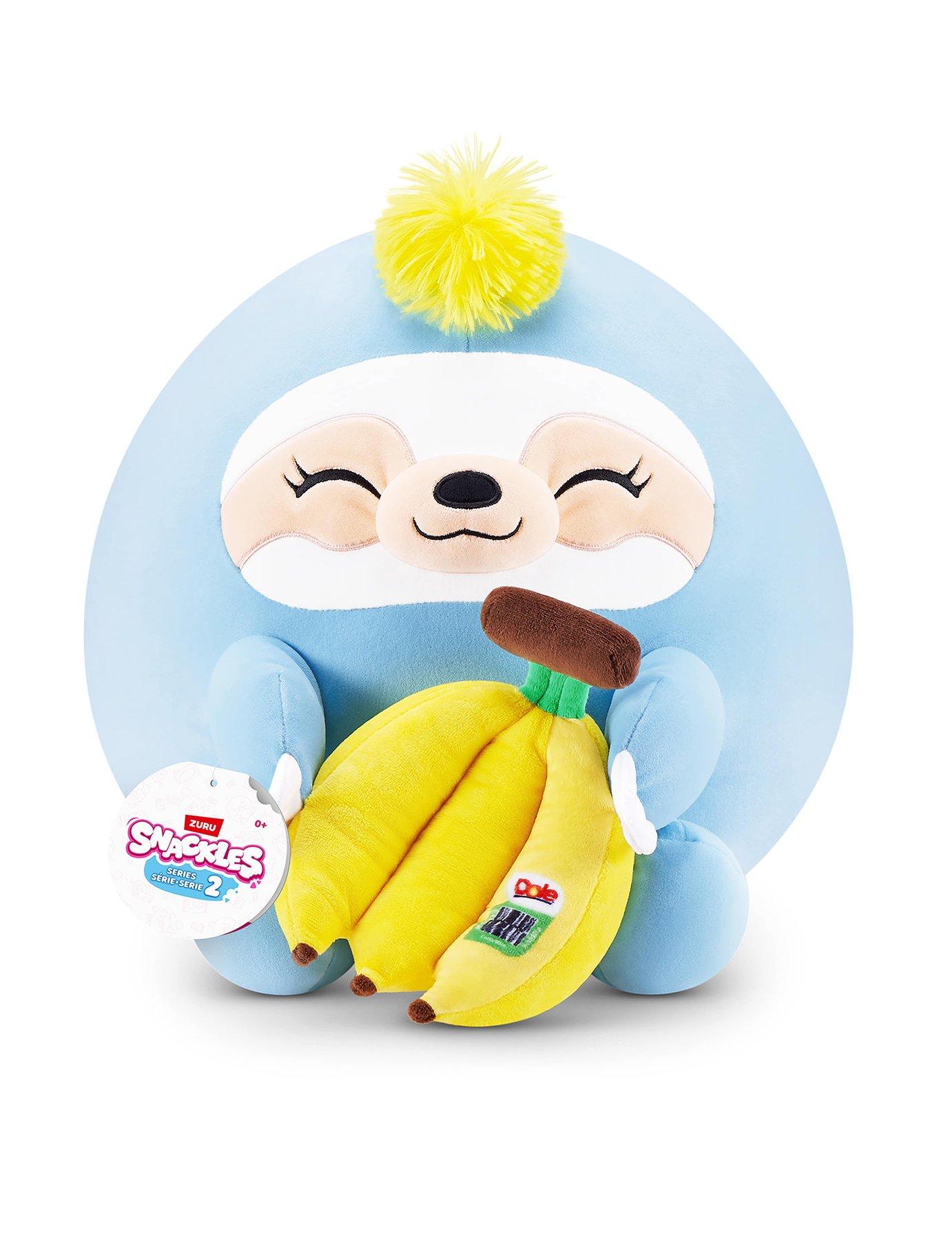 Image 1 of 6 of Zuru Snackles Series 2 - 14" Plush -&nbsp;Sloth &amp; Dole Banana