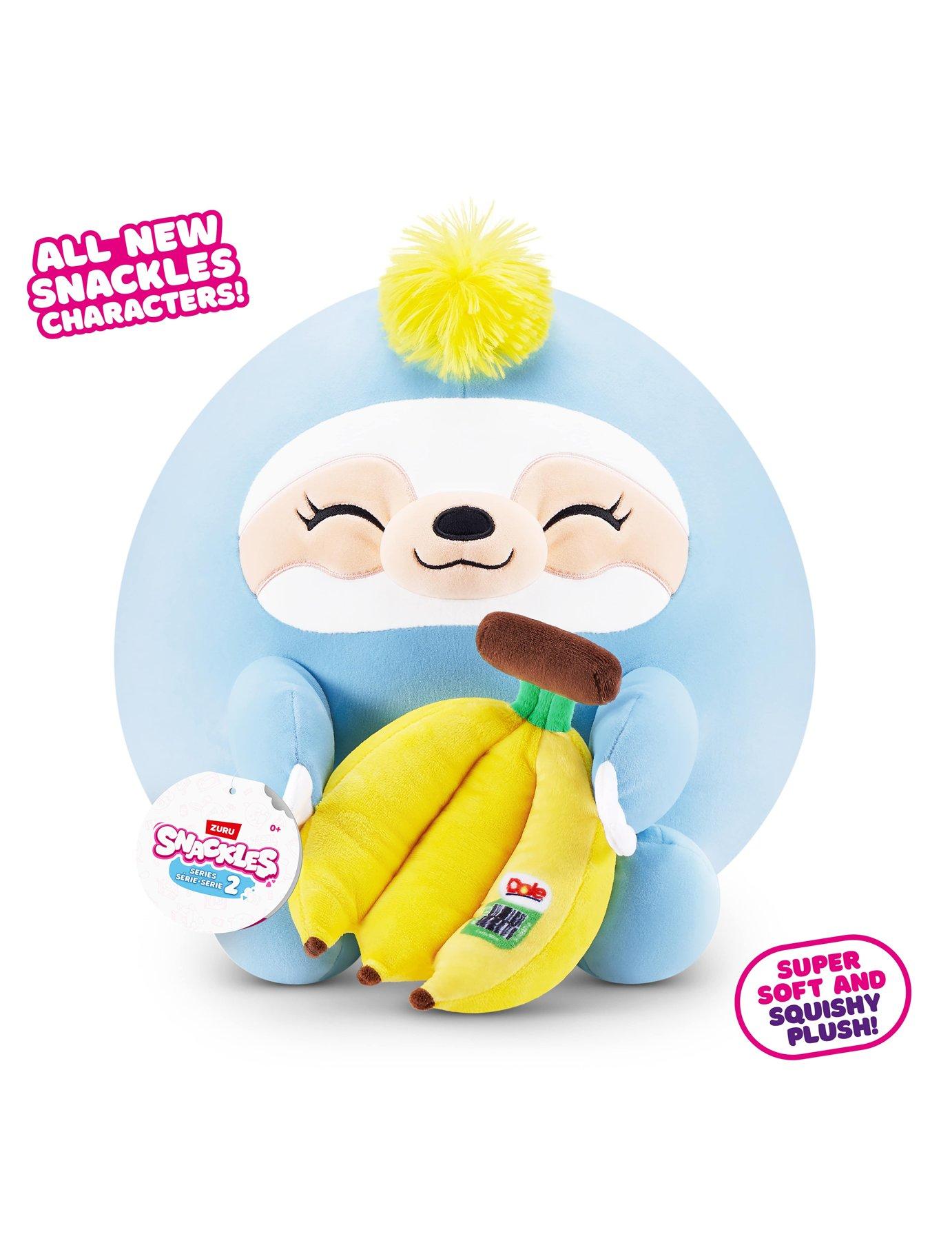 Image 3 of 6 of Zuru Snackles Series 2 - 14" Plush -&nbsp;Sloth &amp; Dole Banana