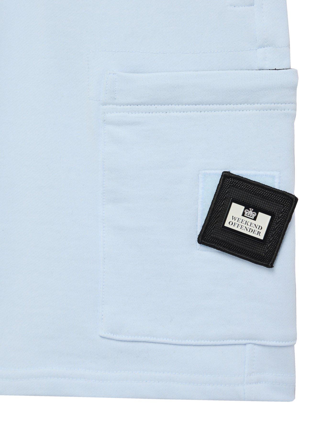  image of weekend-offender-hawkins-pocket-jogging-shorts-blue