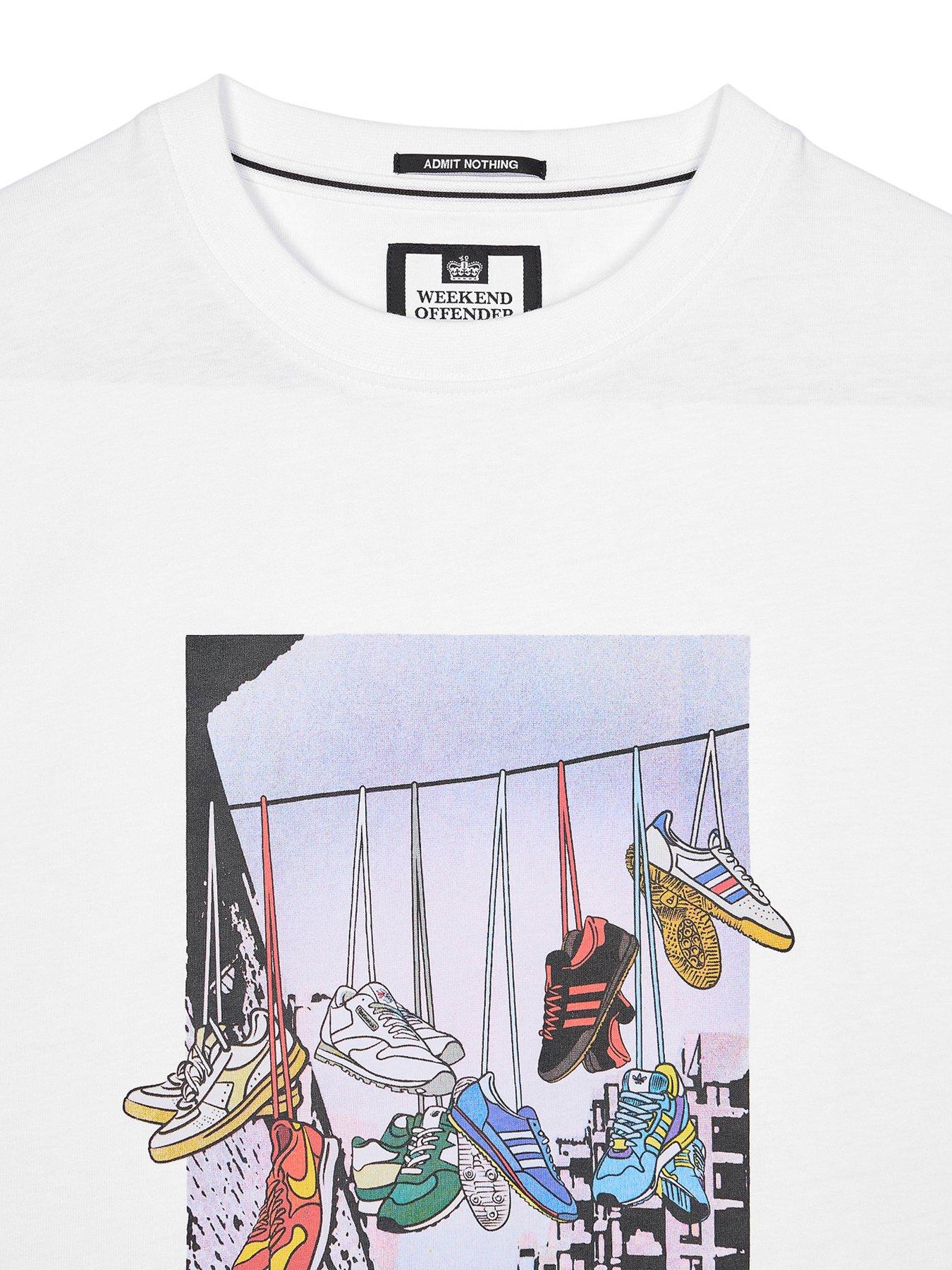  image of weekend-offender-turf-wars-sneaker-graphic-t-shirt-white