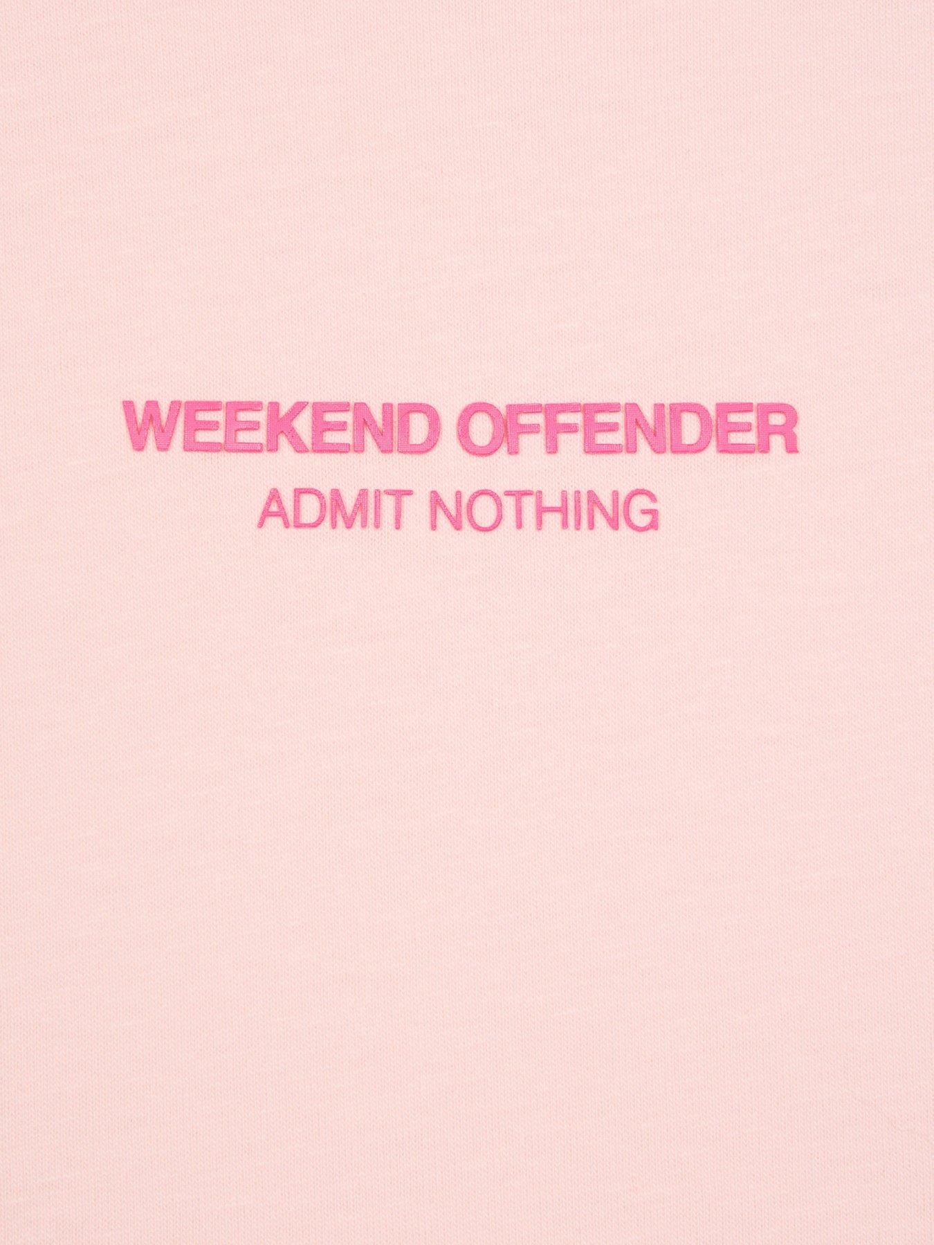  image of weekend-offender-millergrove-woan-chest-print-tee-pink