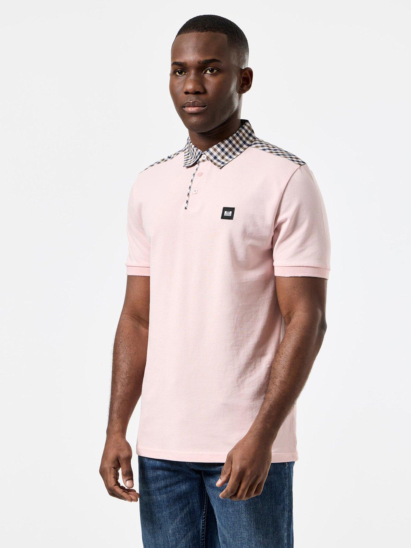 Image 1 of 6 of Weekend Offender Costa Check Collar Polo Shirt - Multi