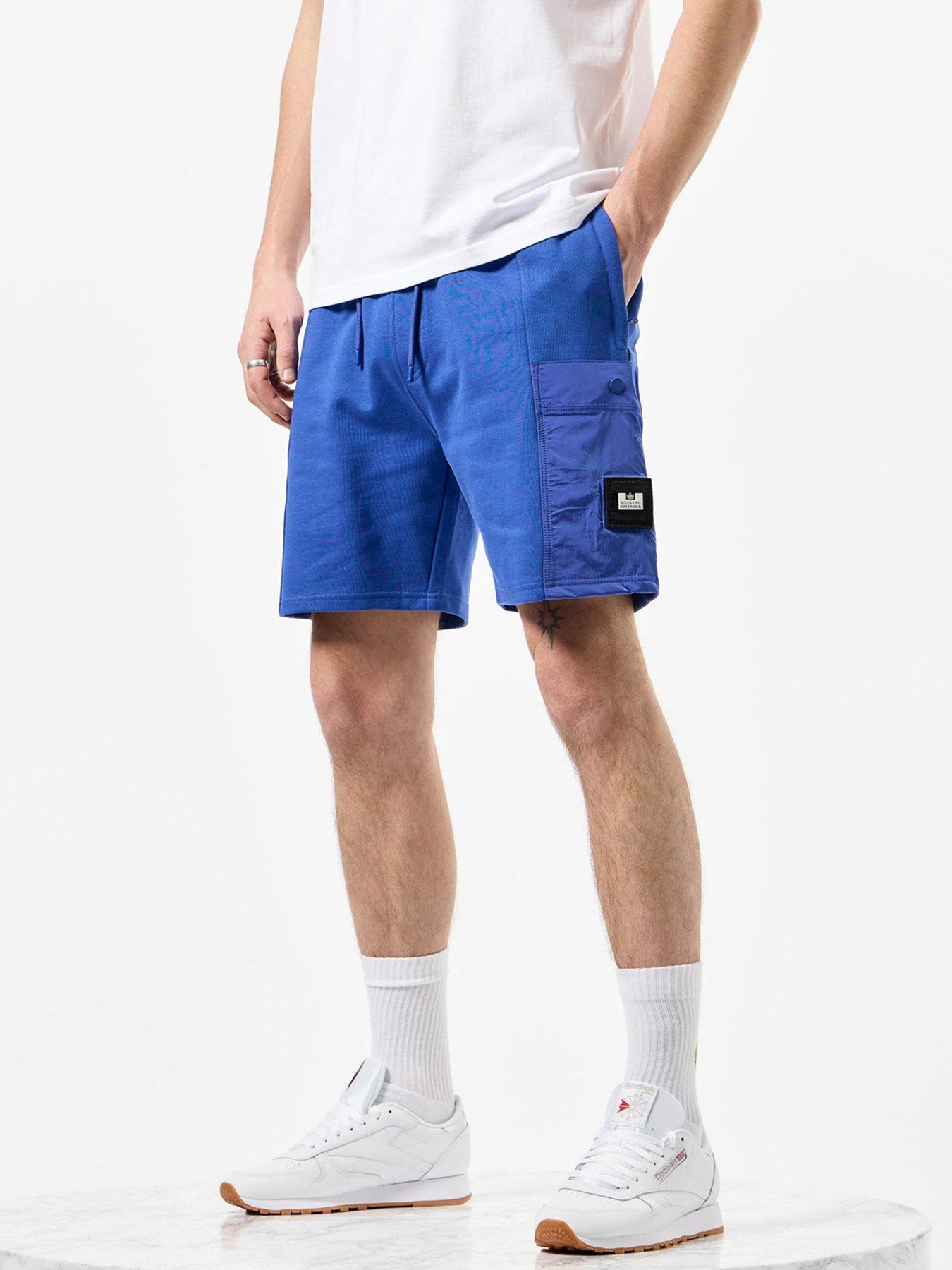  image of weekend-offender-chiyoda-overlay-jog-shorts-blue
