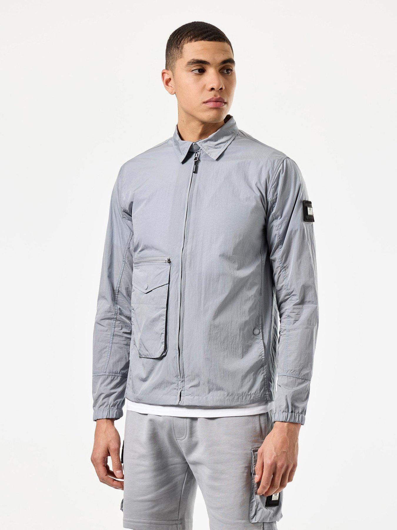 undefined Vinnie Classic Nylon Overshirt - Grey