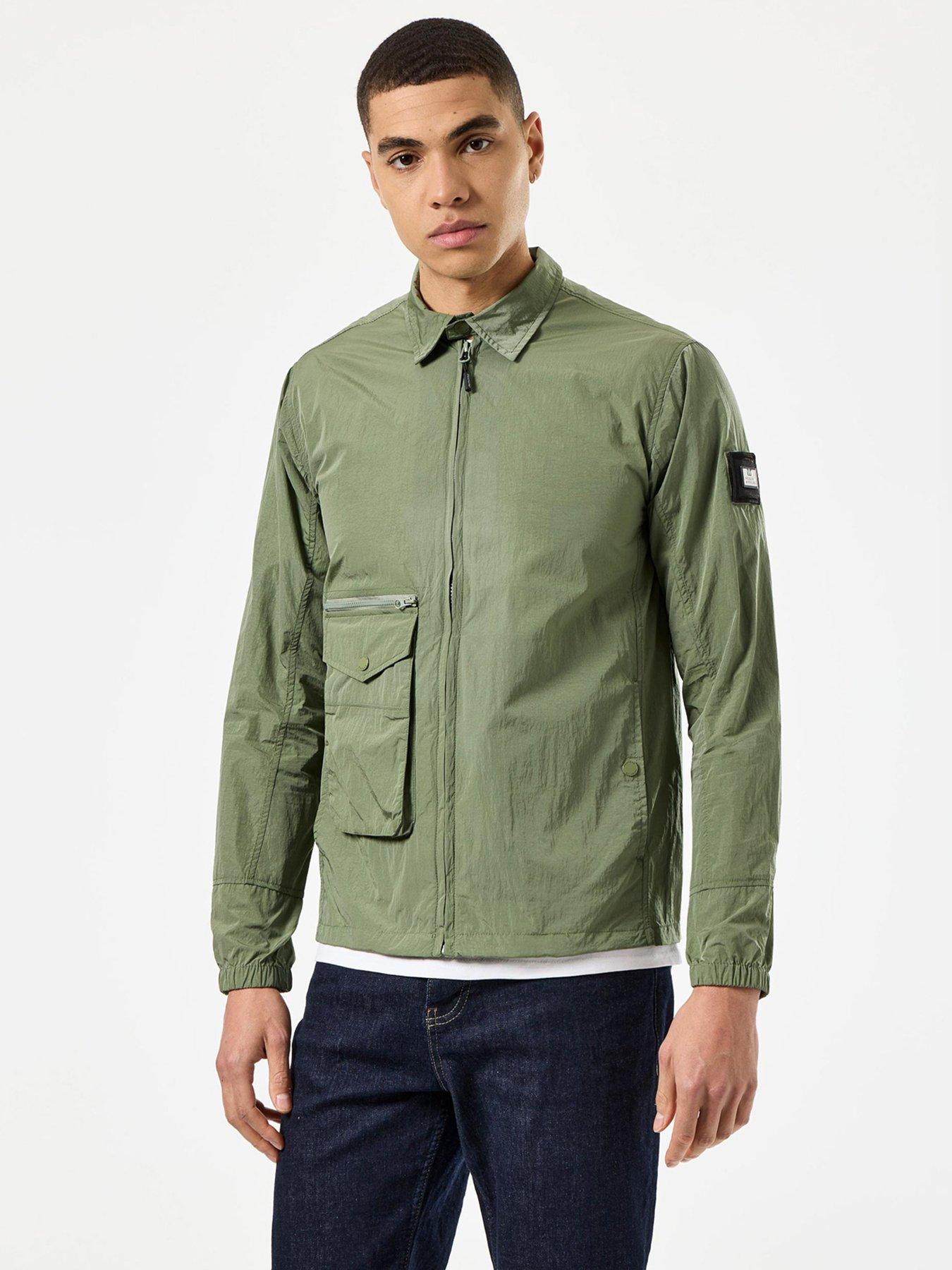 weekend-offender-vinnie-classic-nylon-overshirt-green