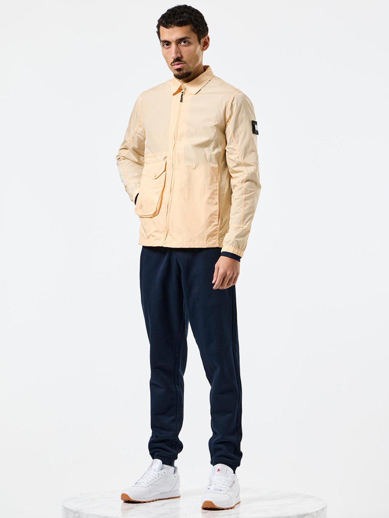 stillFront image of weekend-offender-vinnie-classic-nylon-overshirt-gold