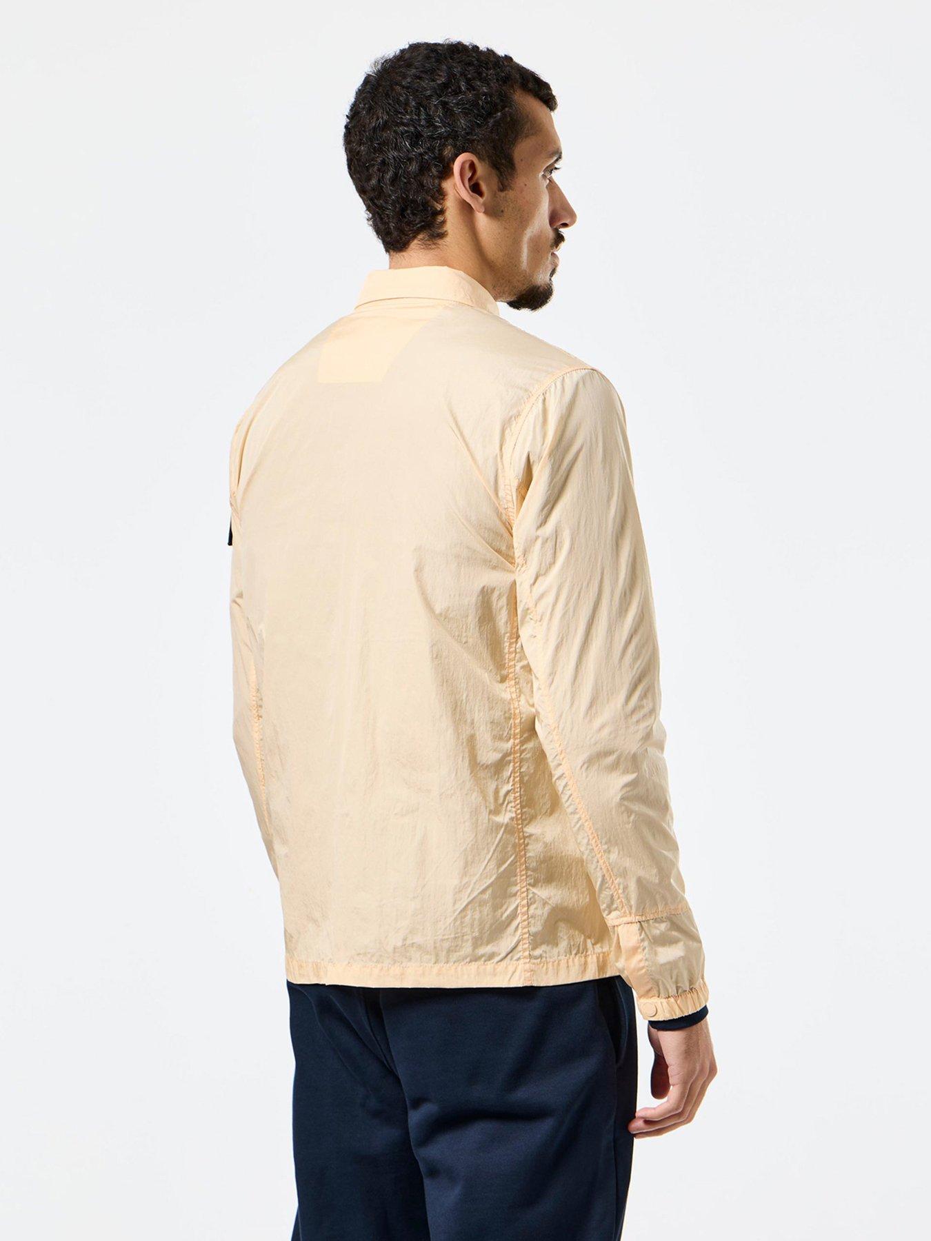  image of weekend-offender-vinnie-classic-nylon-overshirt-gold
