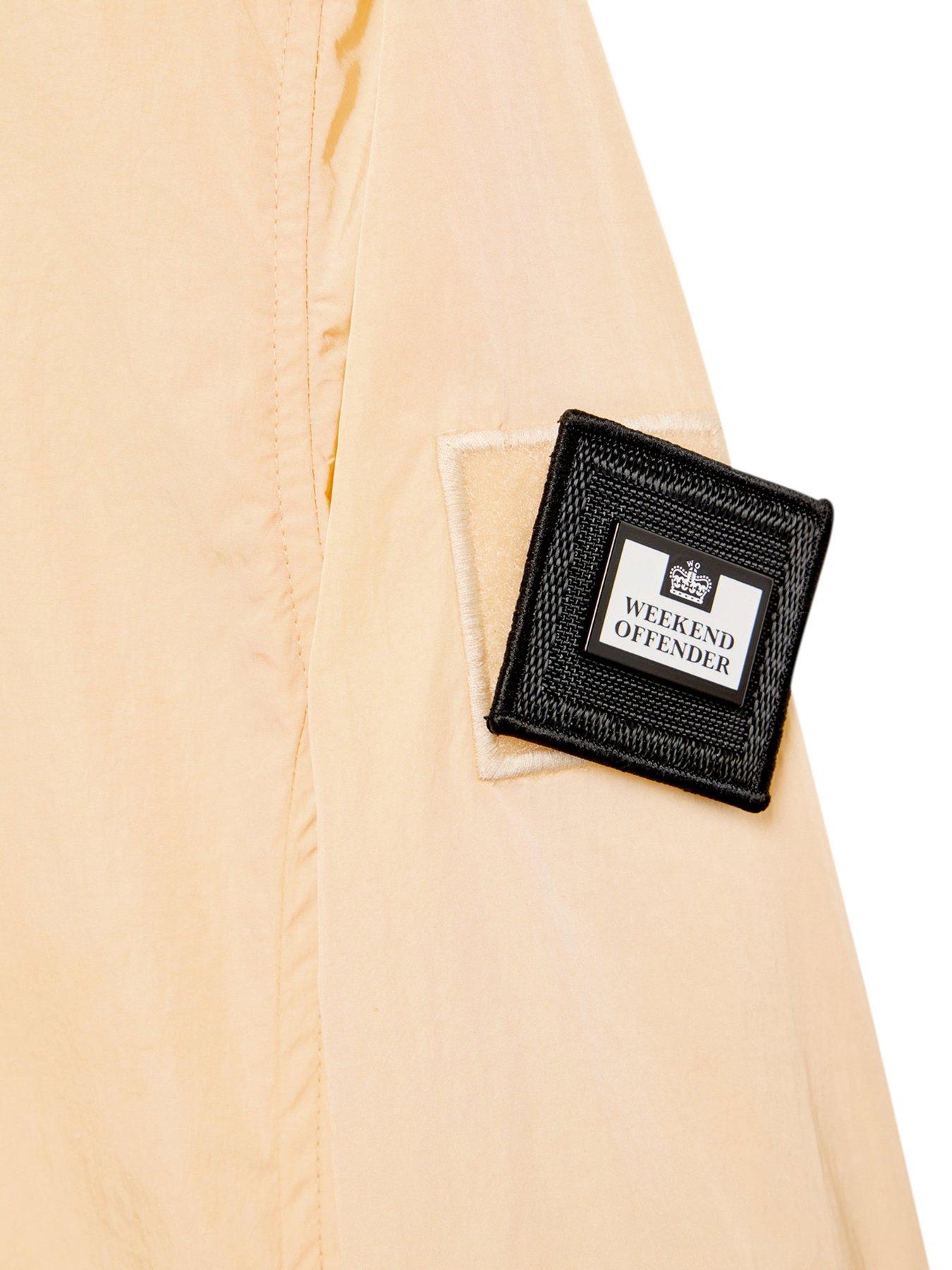 image of weekend-offender-vinnie-classic-nylon-overshirt-gold