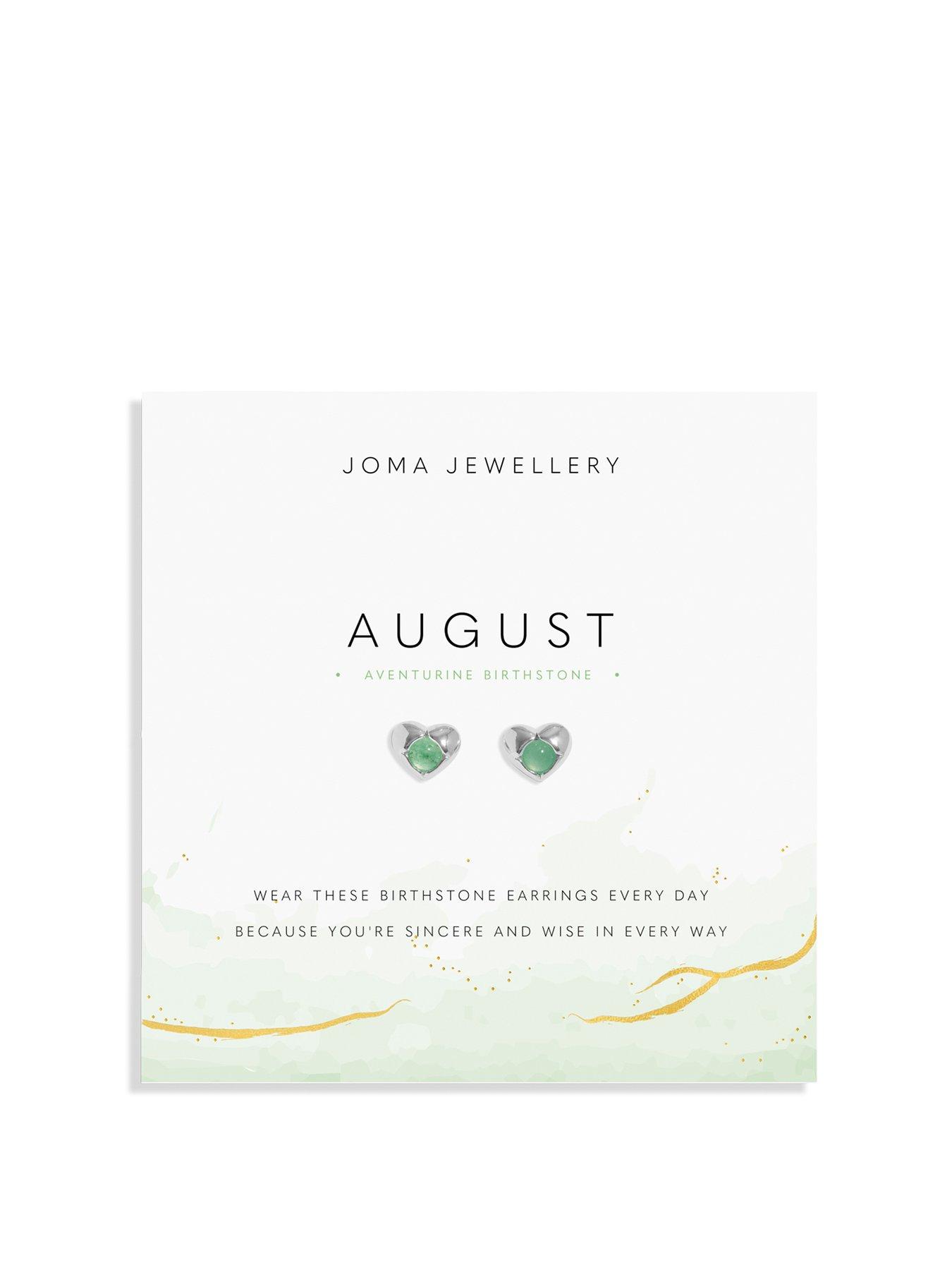 undefined Birthstone A Little Earrings In Silver Plating