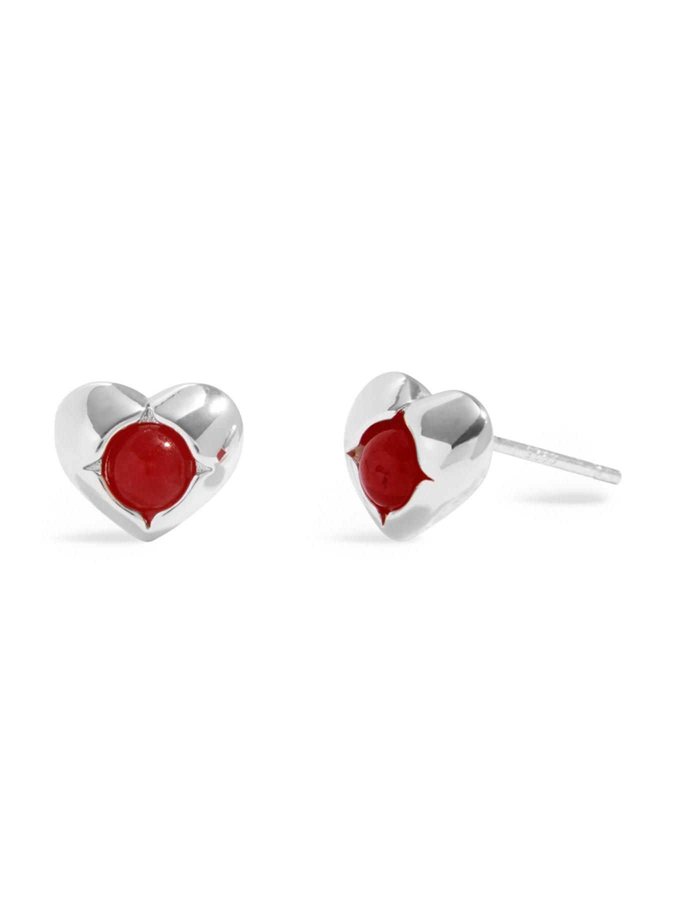  image of joma-jewellery-birthstone-a-little-earrings-in-silver-plating