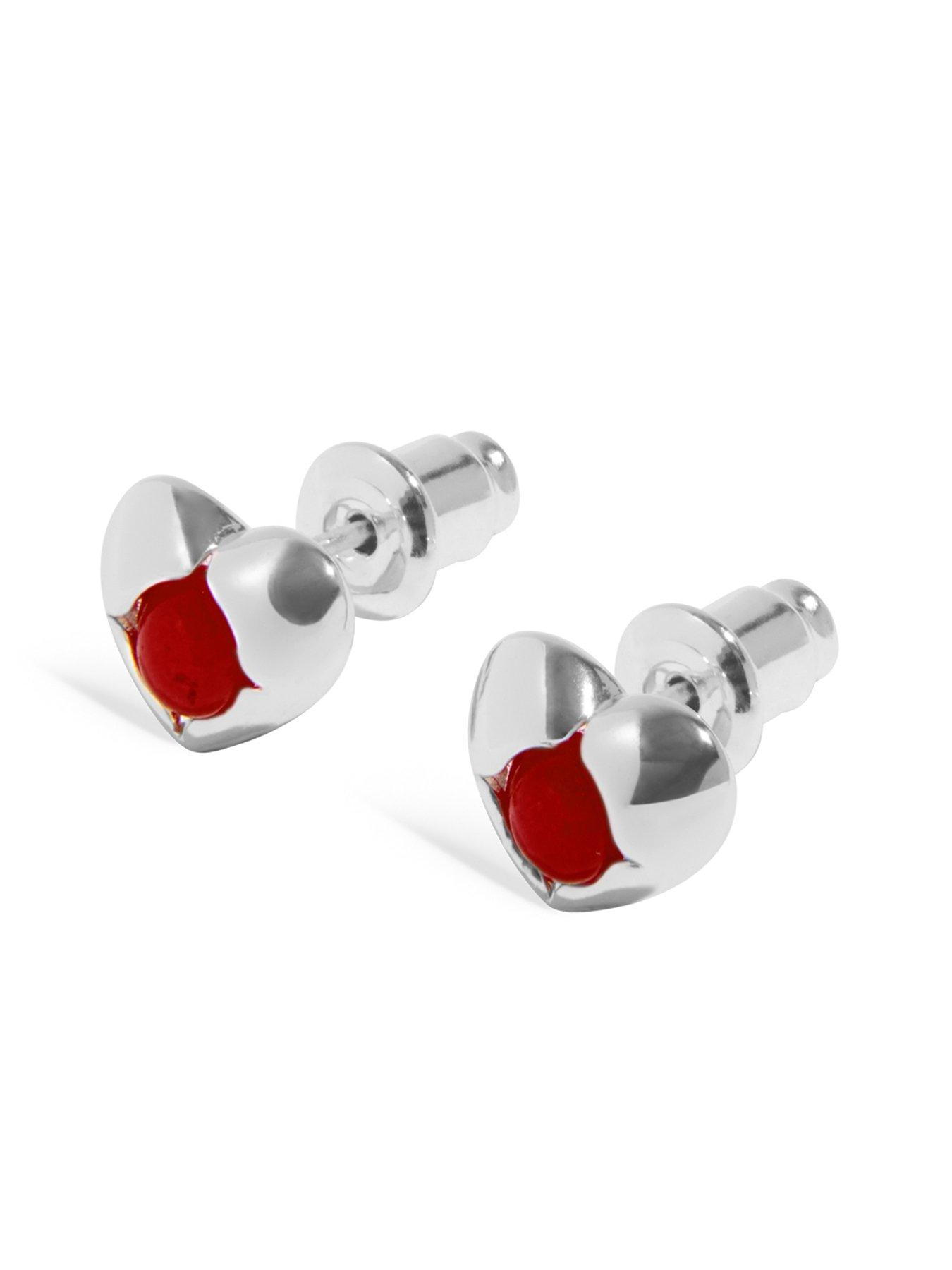  image of joma-jewellery-birthstone-a-little-earrings-in-silver-plating