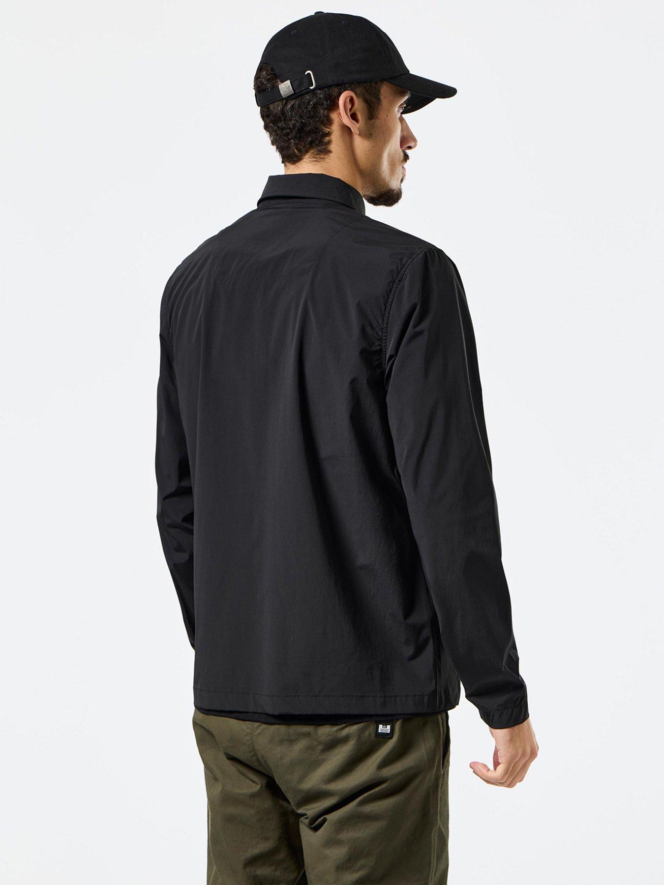  image of weekend-offender-southbank-lightweight-technical-overshirt-black