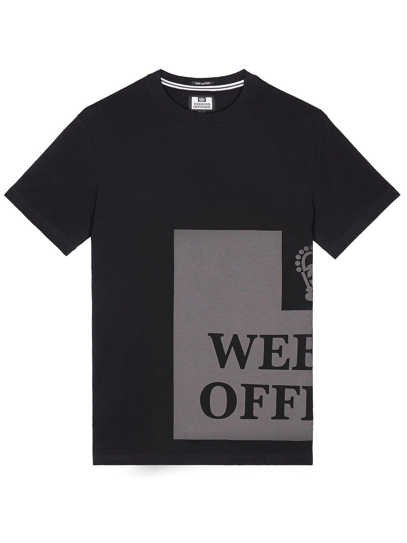  image of weekend-offender-ryan-wrap-around-logo-tee-black