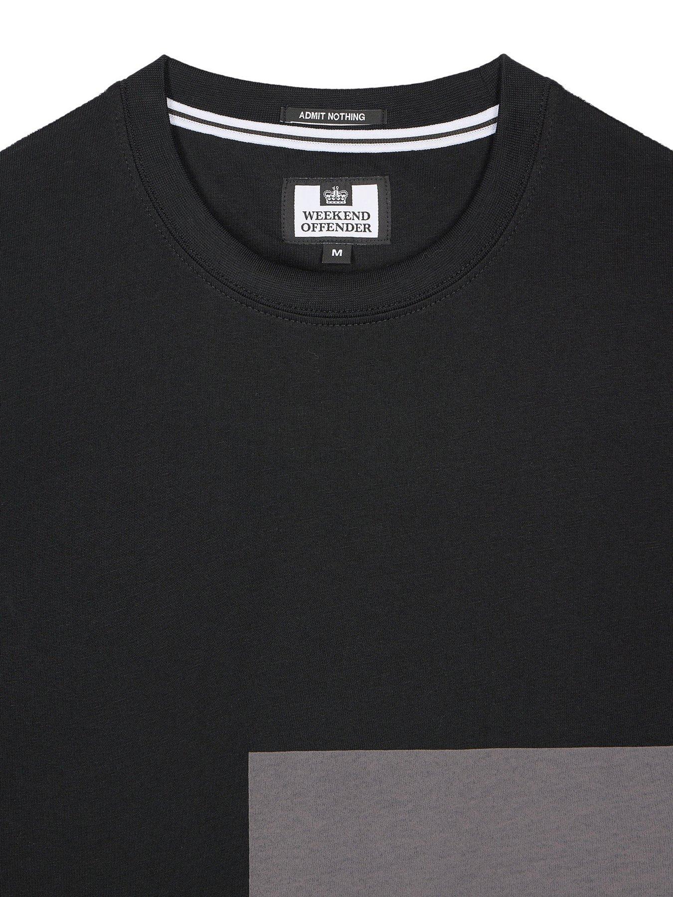  image of weekend-offender-ryan-wrap-around-logo-tee-black