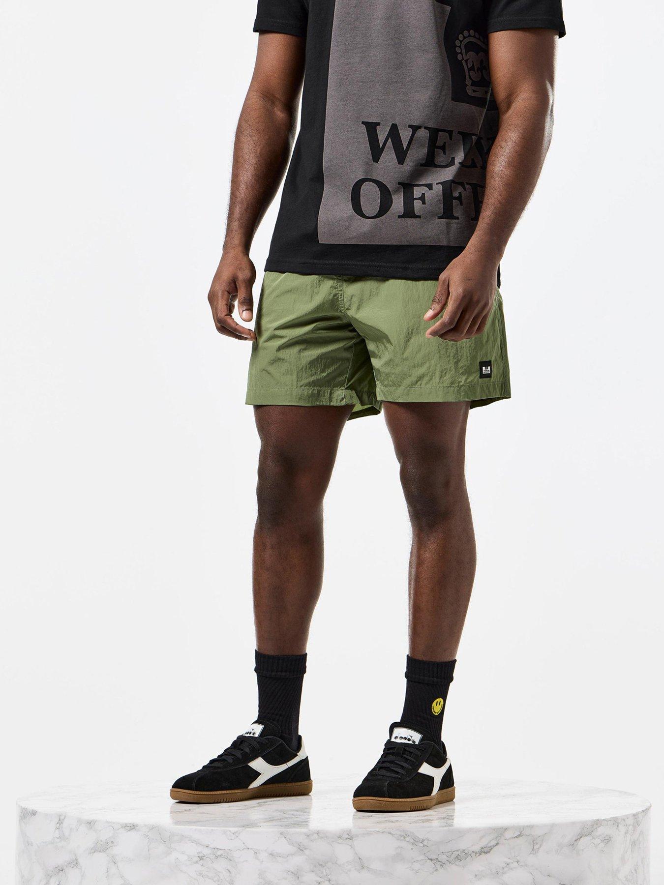  image of weekend-offender-stacks-nylon-swim-short-green