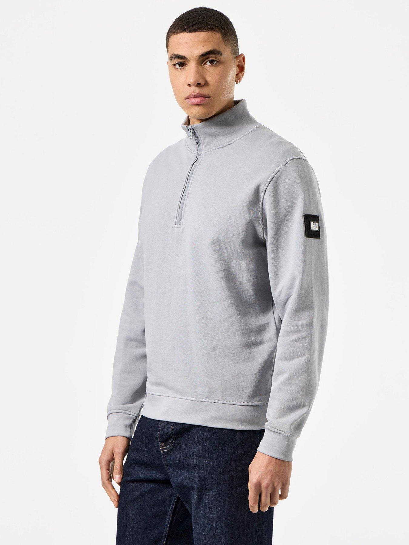 undefined Kraviz Quarter Zip Sweatshirt - Grey