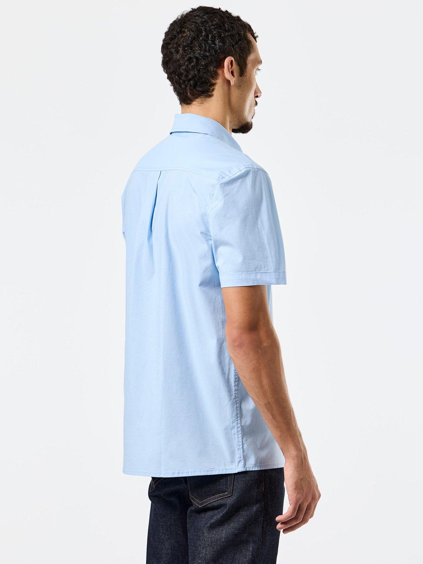  image of weekend-offender-borak-classic-short-sleeve-shirt-blue