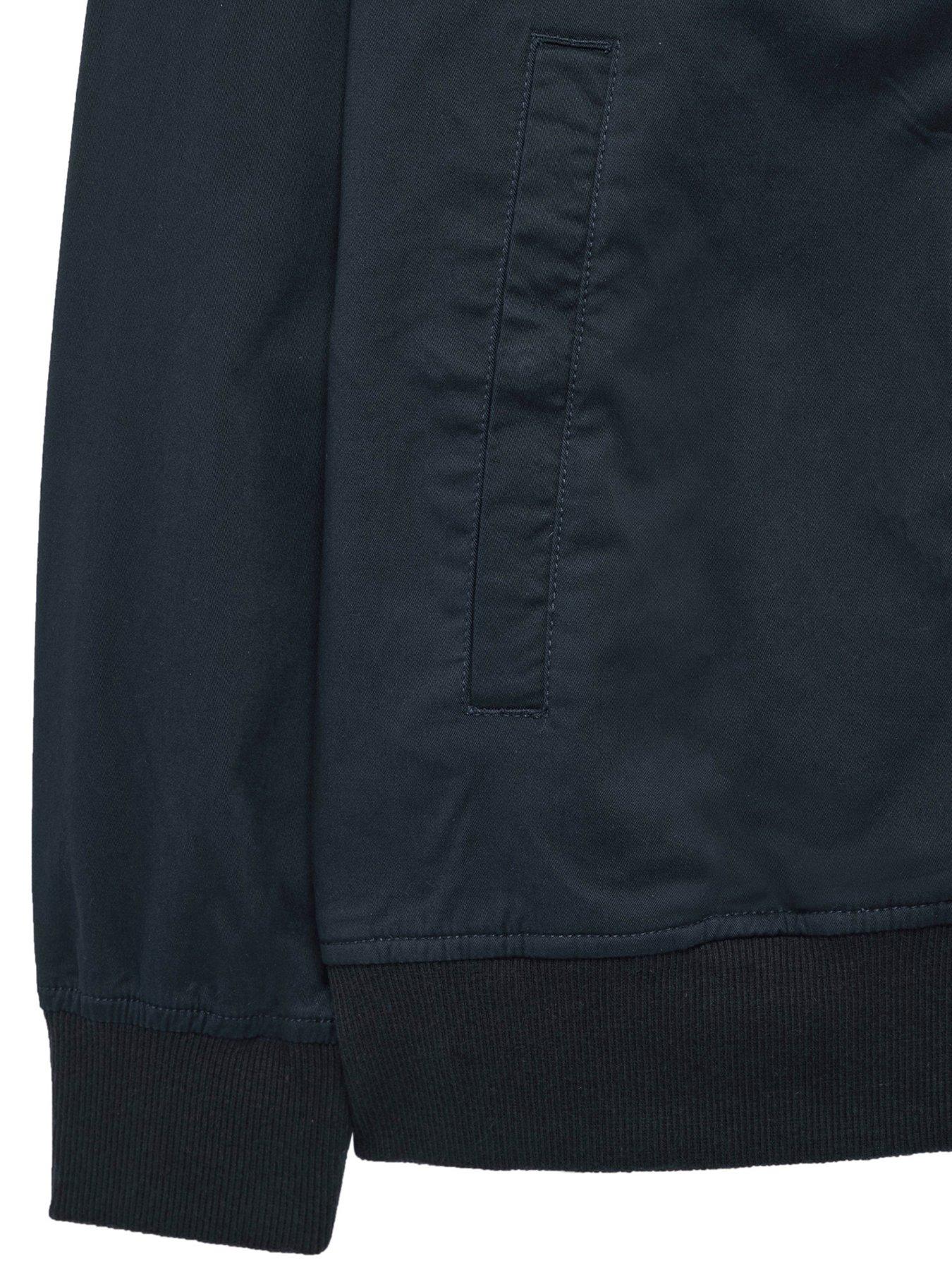  image of weekend-offender-hemsley-track-top-basic-cotton-bomber-navy