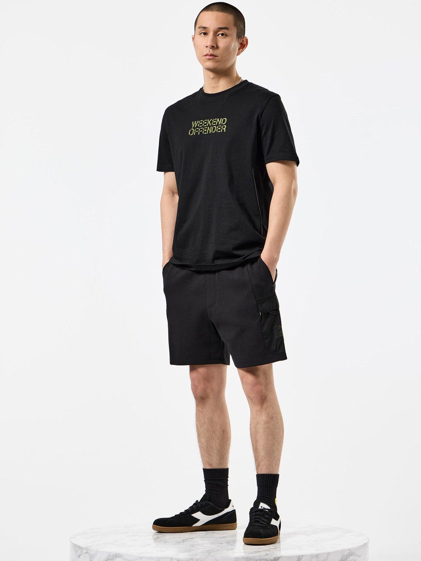  image of weekend-offender-bucci-high-density-printed-tee-black