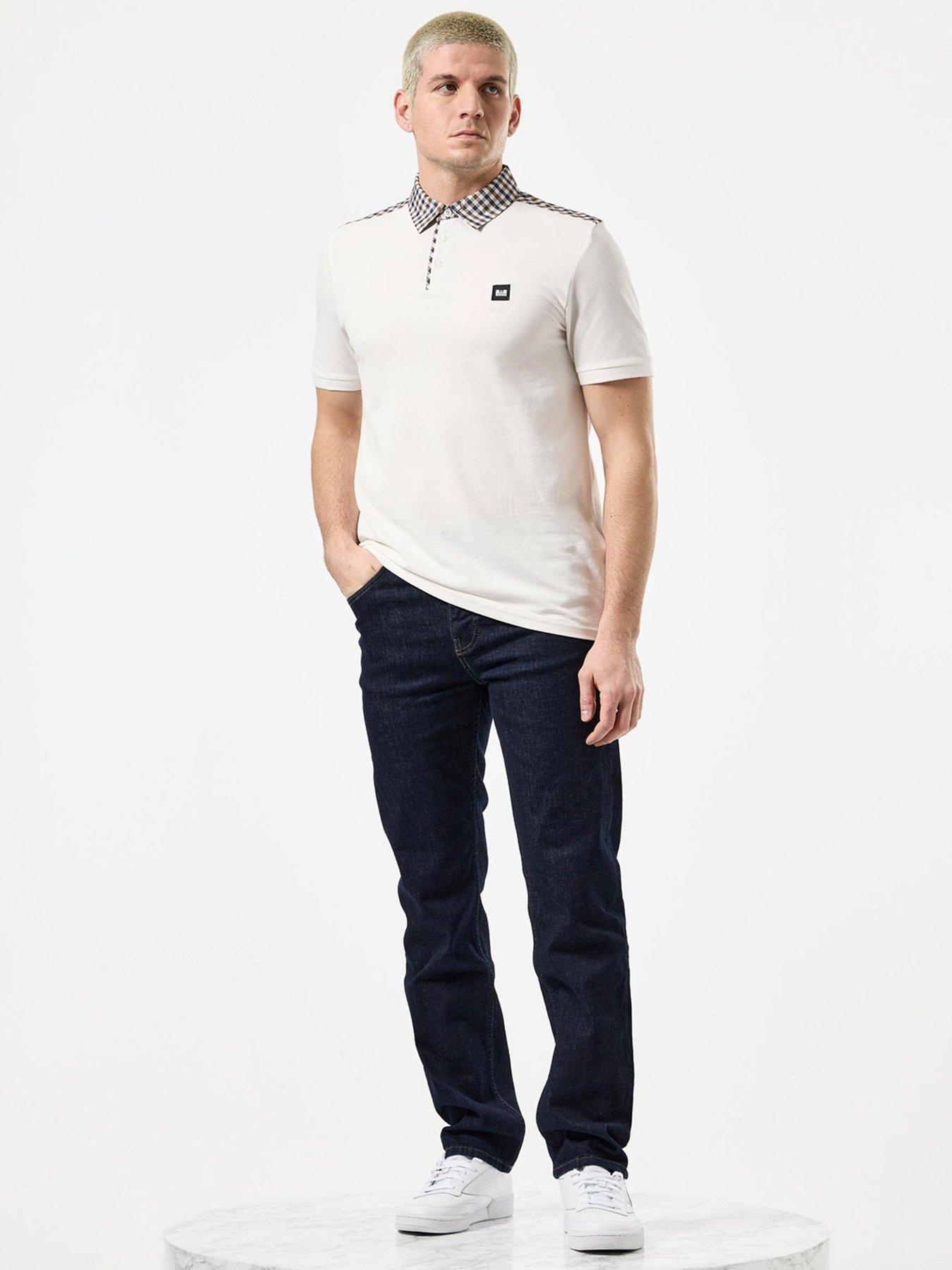  image of weekend-offender-costa-check-collar-polo-shirt-multi