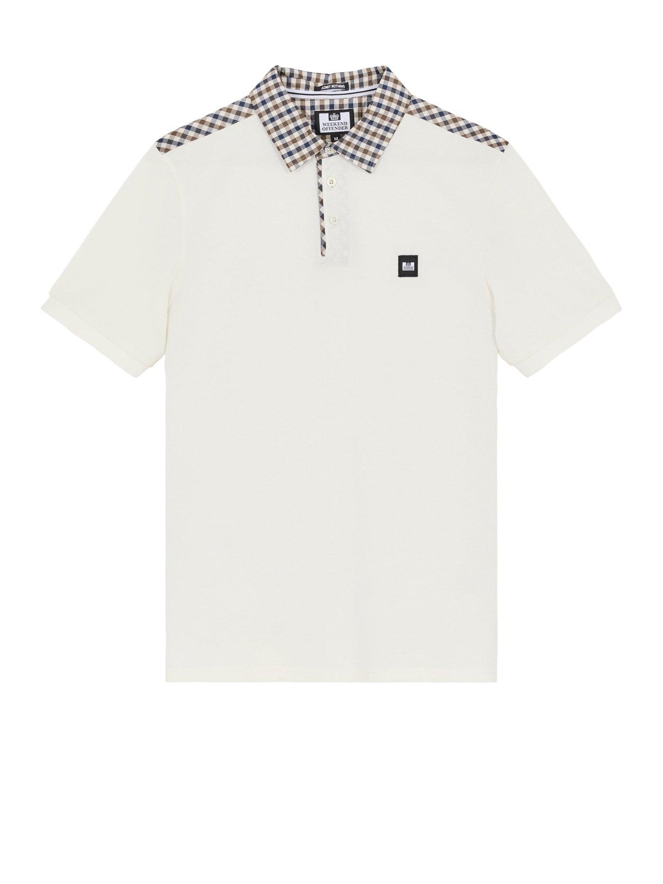  image of weekend-offender-costa-check-collar-polo-shirt-multi