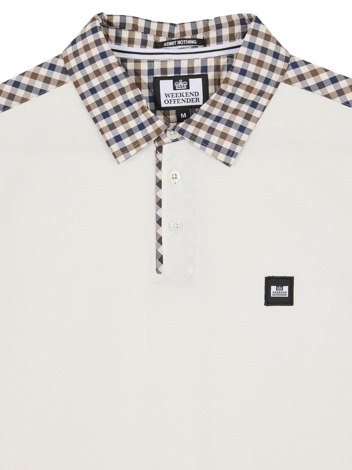 image of weekend-offender-costa-check-collar-polo-shirt-multi