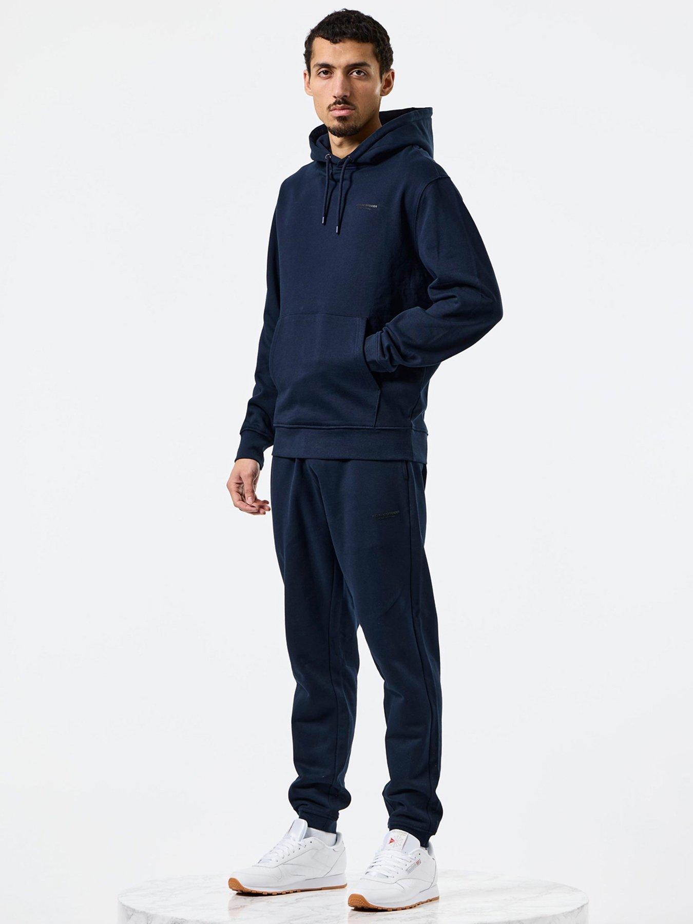 undefined Bronx Hooded Jogging Suit - Navy