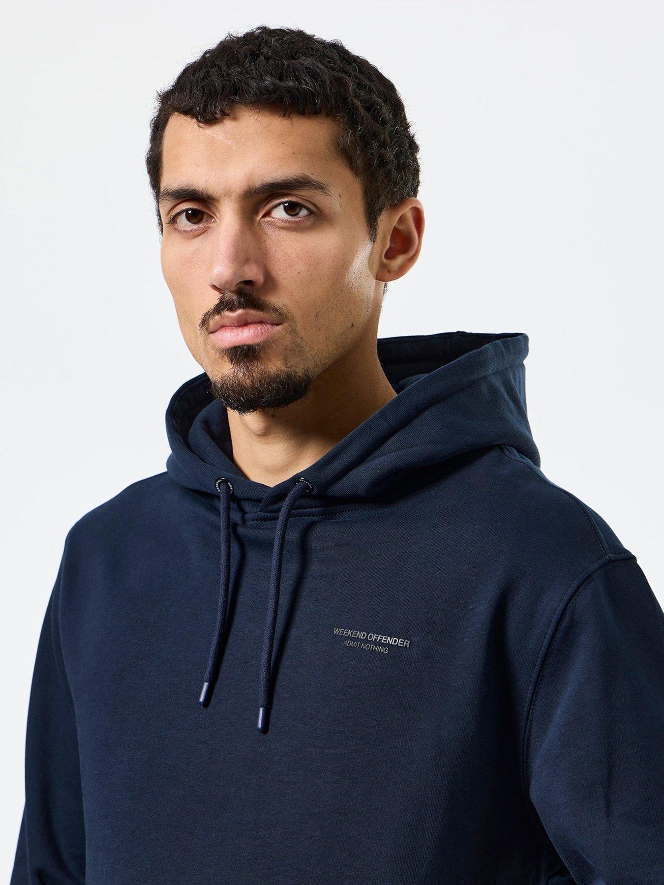 Image 2 of 5 of Weekend Offender Bronx Hooded Jogging Suit - Navy