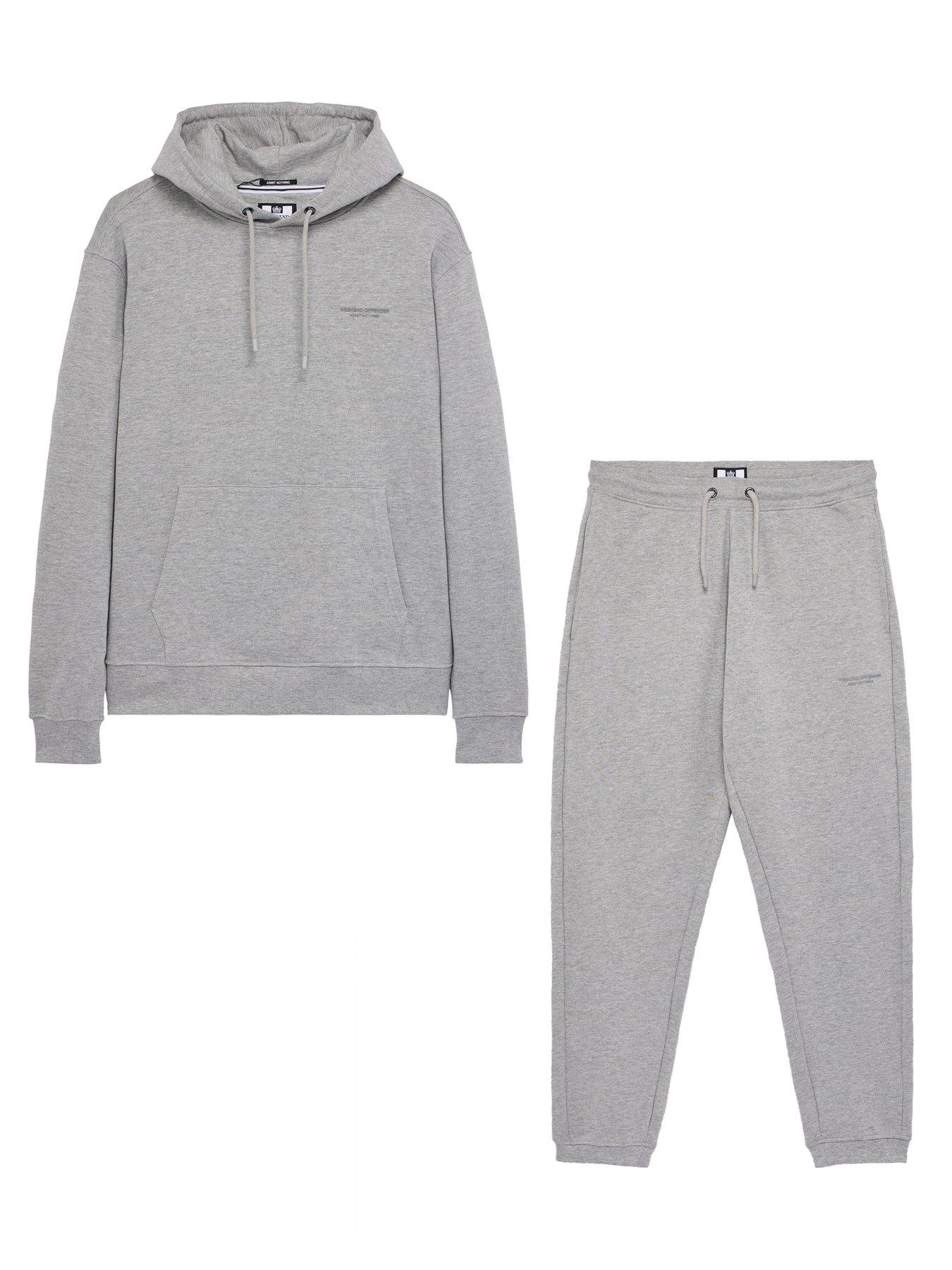 Image 3 of 4 of Weekend Offender Bronx Hooded Jogging Suit - Grey