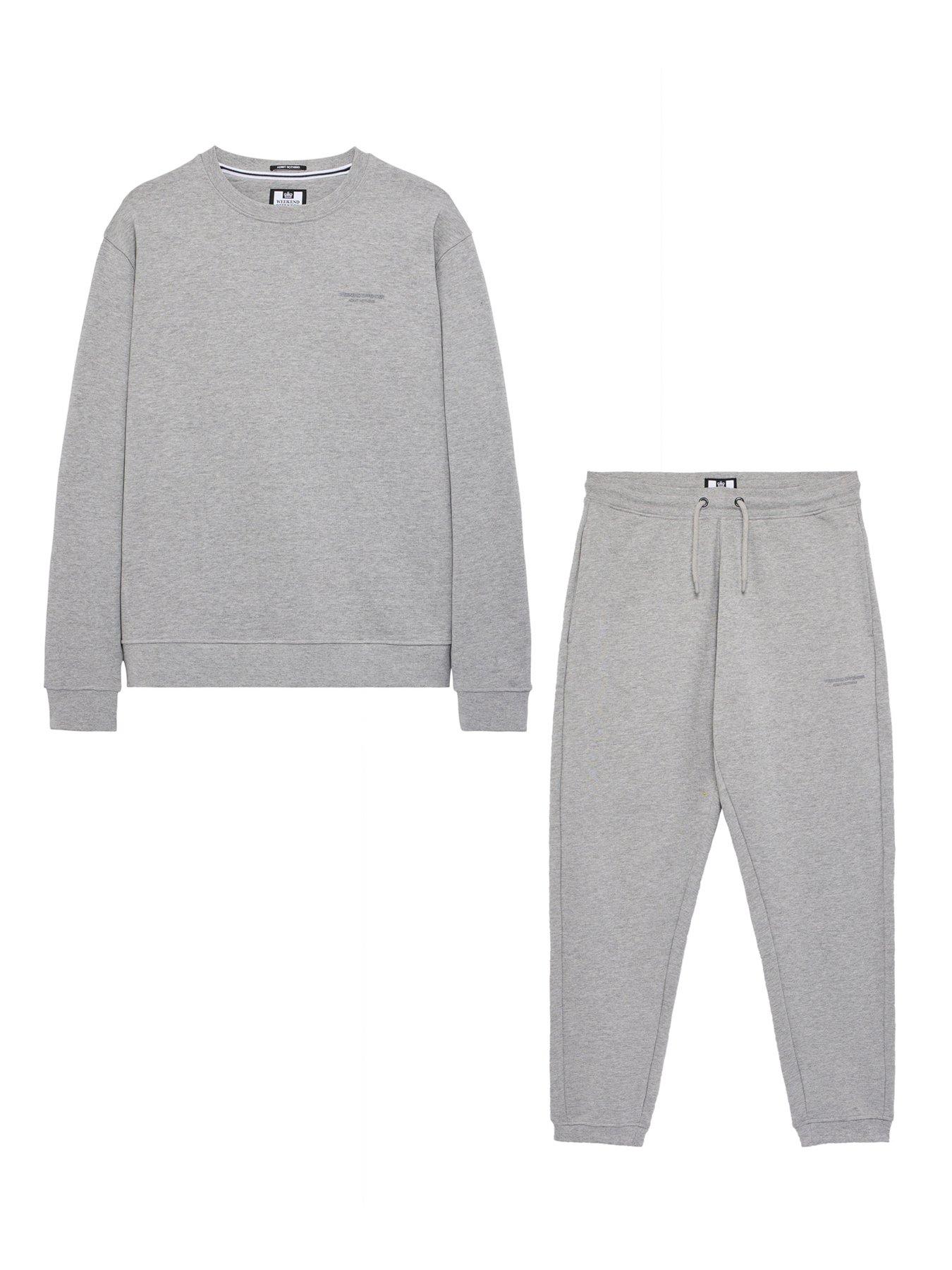 Image 3 of 4 of Weekend Offender Harlem Crew Jog Suit - Grey