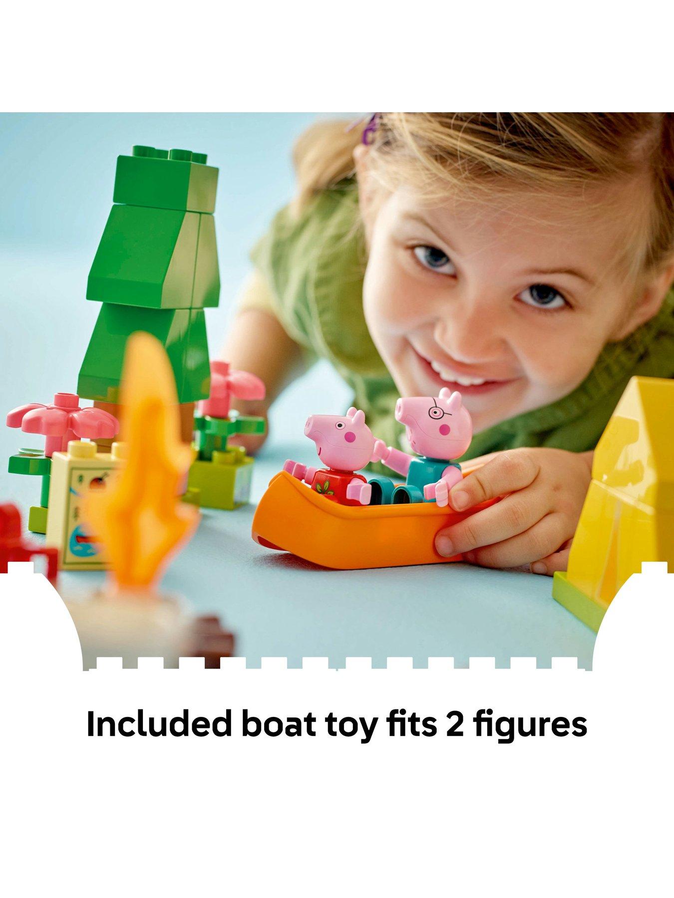  image of lego-peppa-pig-peppa-pig-camping-trip-building-playset-with-canoe-toy-10452