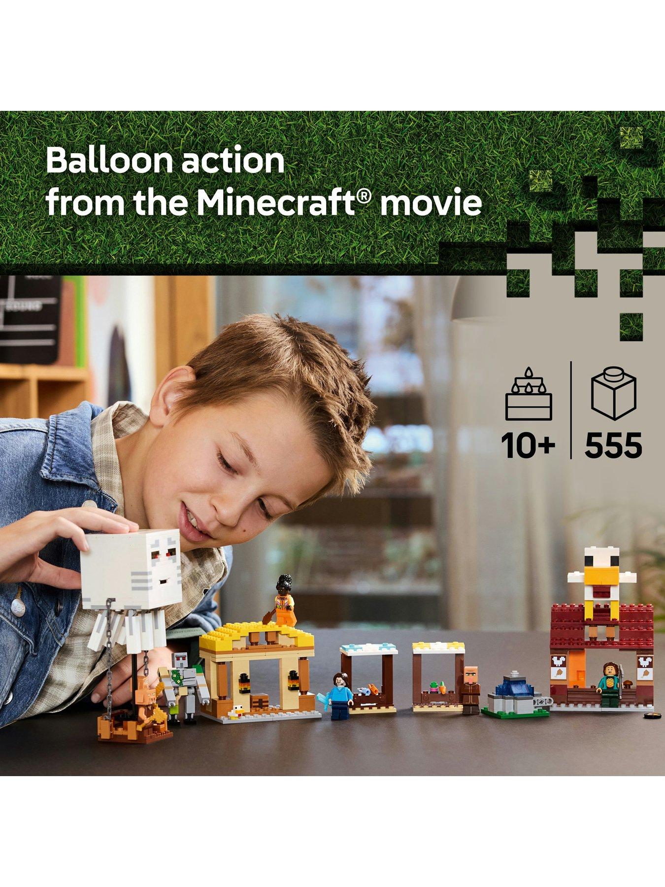  image of lego-minecraft-the-ghast-balloon-village-attack-21273