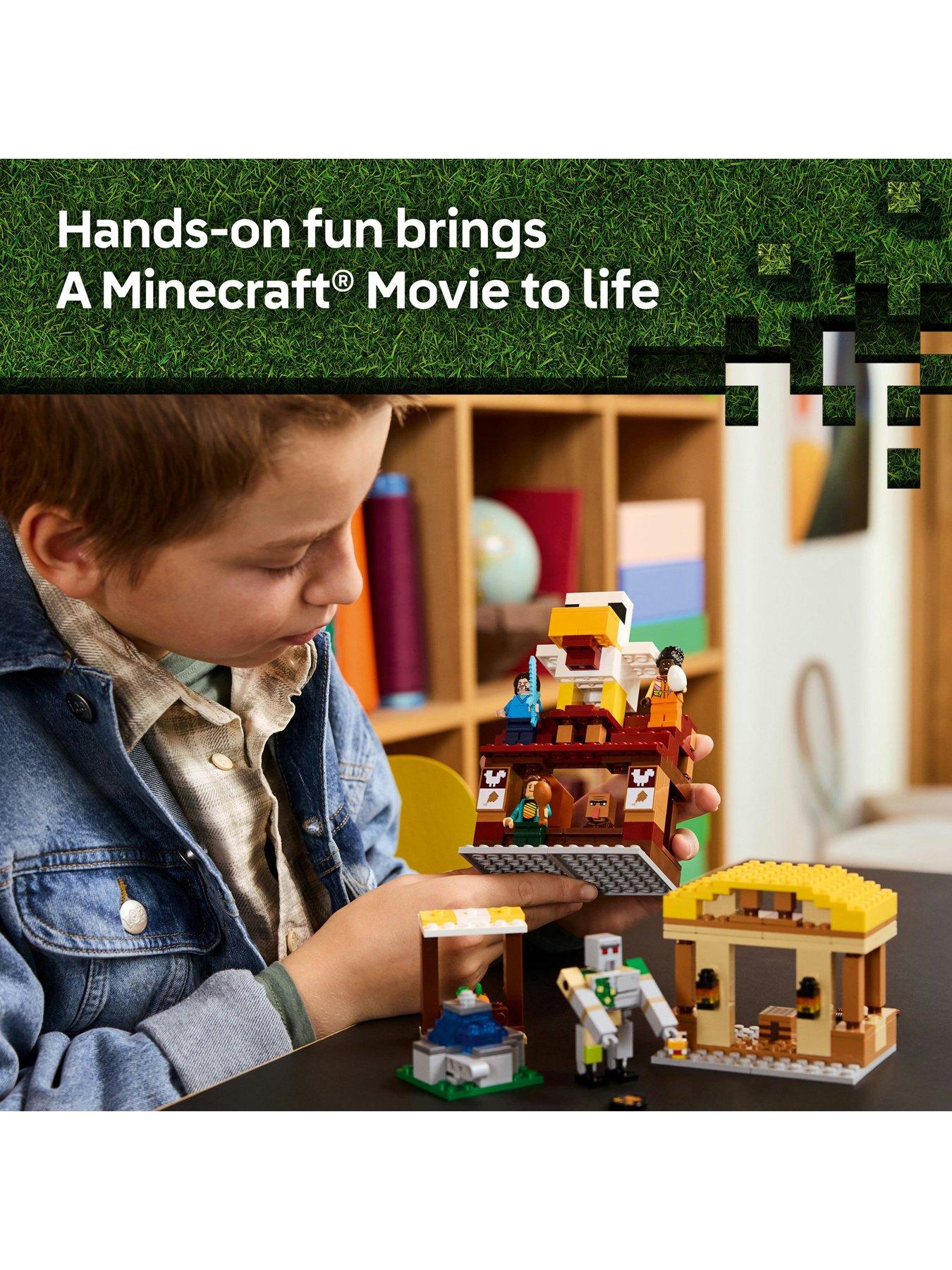  image of lego-minecraft-the-ghast-balloon-village-attack-21273