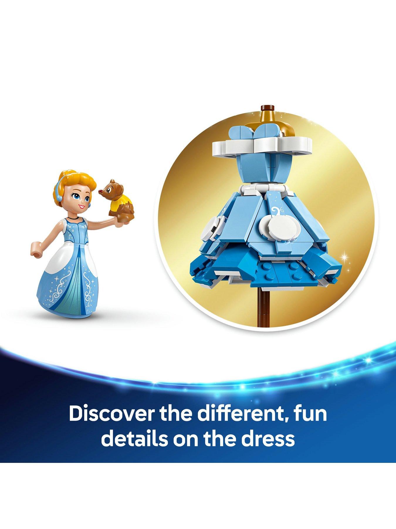  image of lego-disney-princess-cinderellarsquos-dress-building-kit-with-character-43266