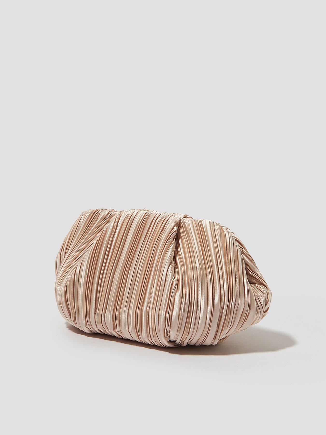  image of monsoon-pen-pleated-bow-clutch-pink