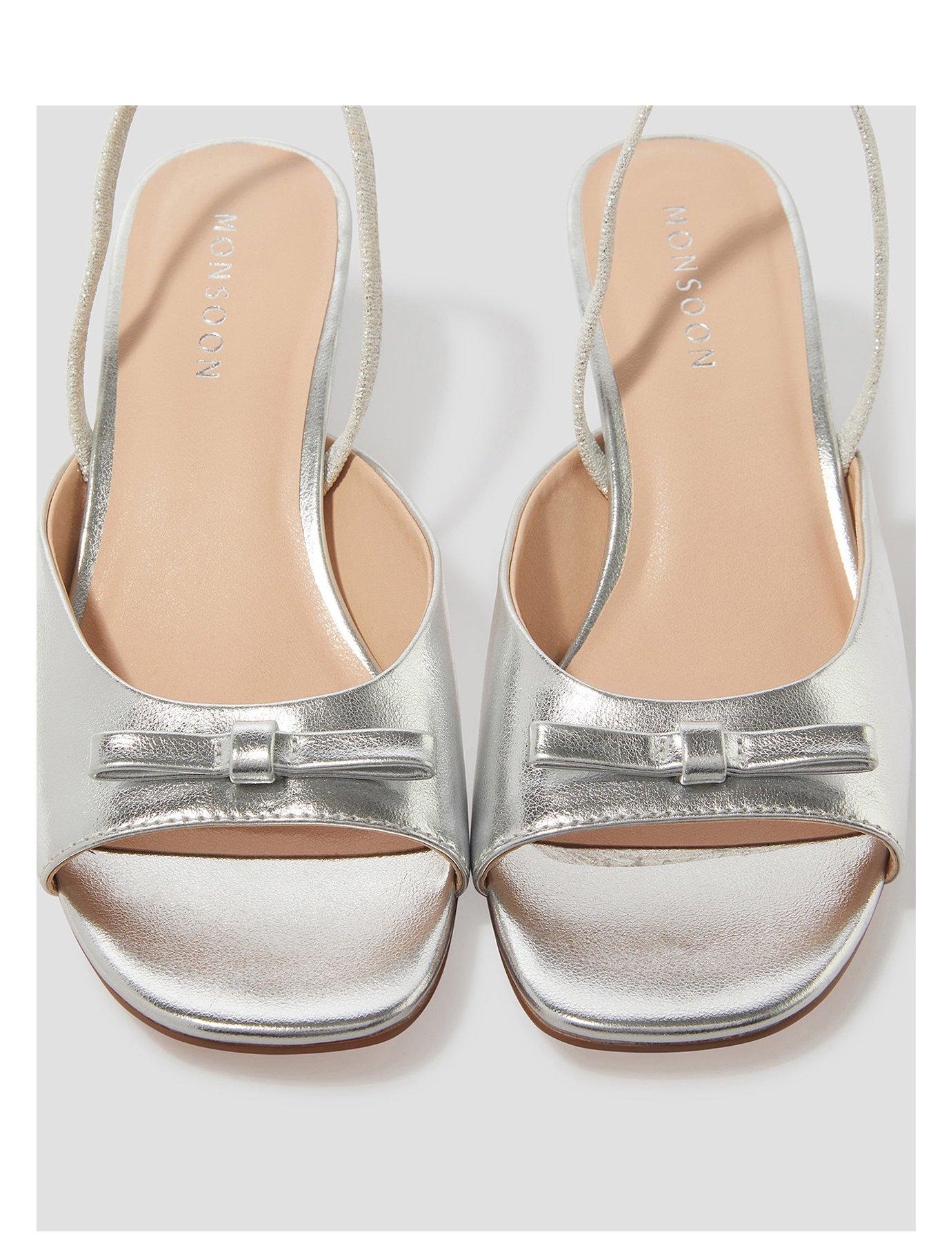  image of monsoon-friday-bow-kitten-heels-silver