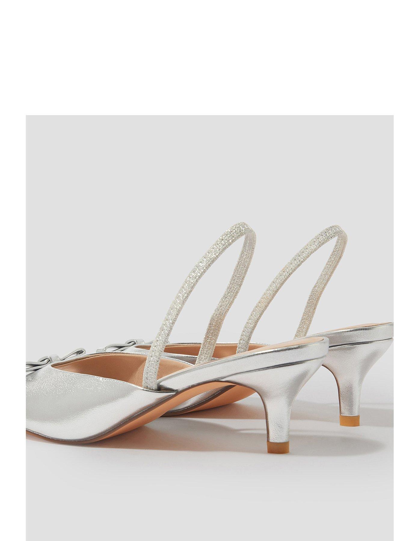  image of monsoon-friday-bow-kitten-heels-silver