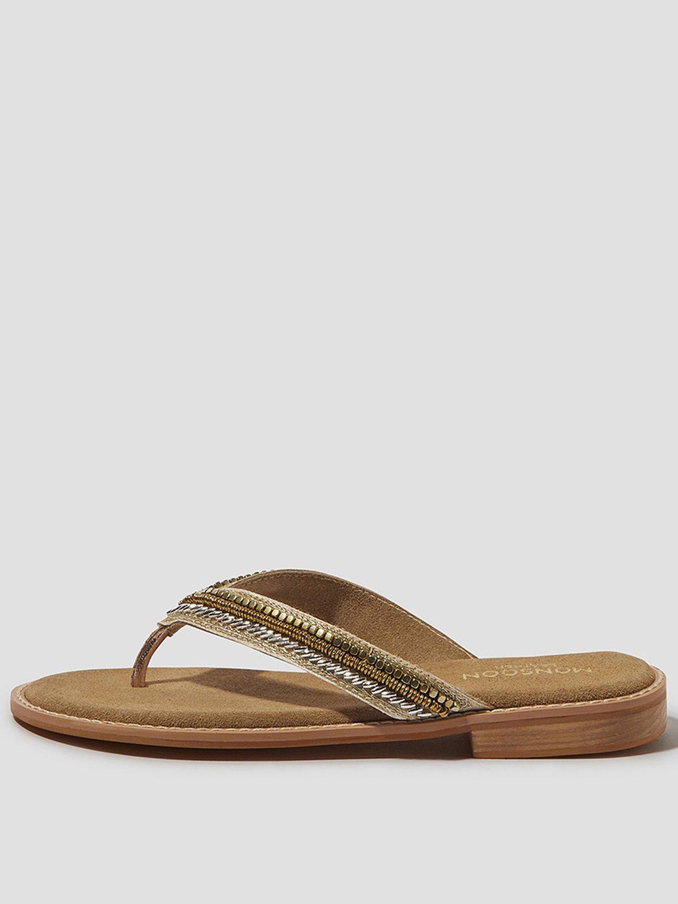 undefined Sia Beaded Sandal - Gold