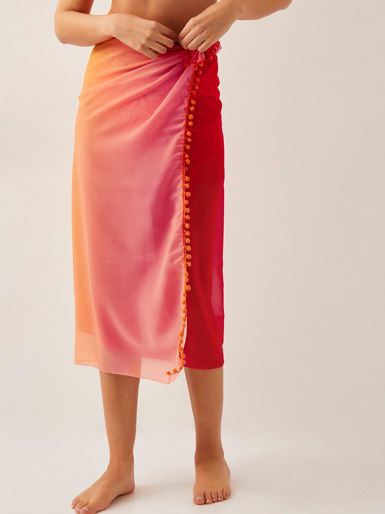 undefined Miley Ombre Sarong - Orange