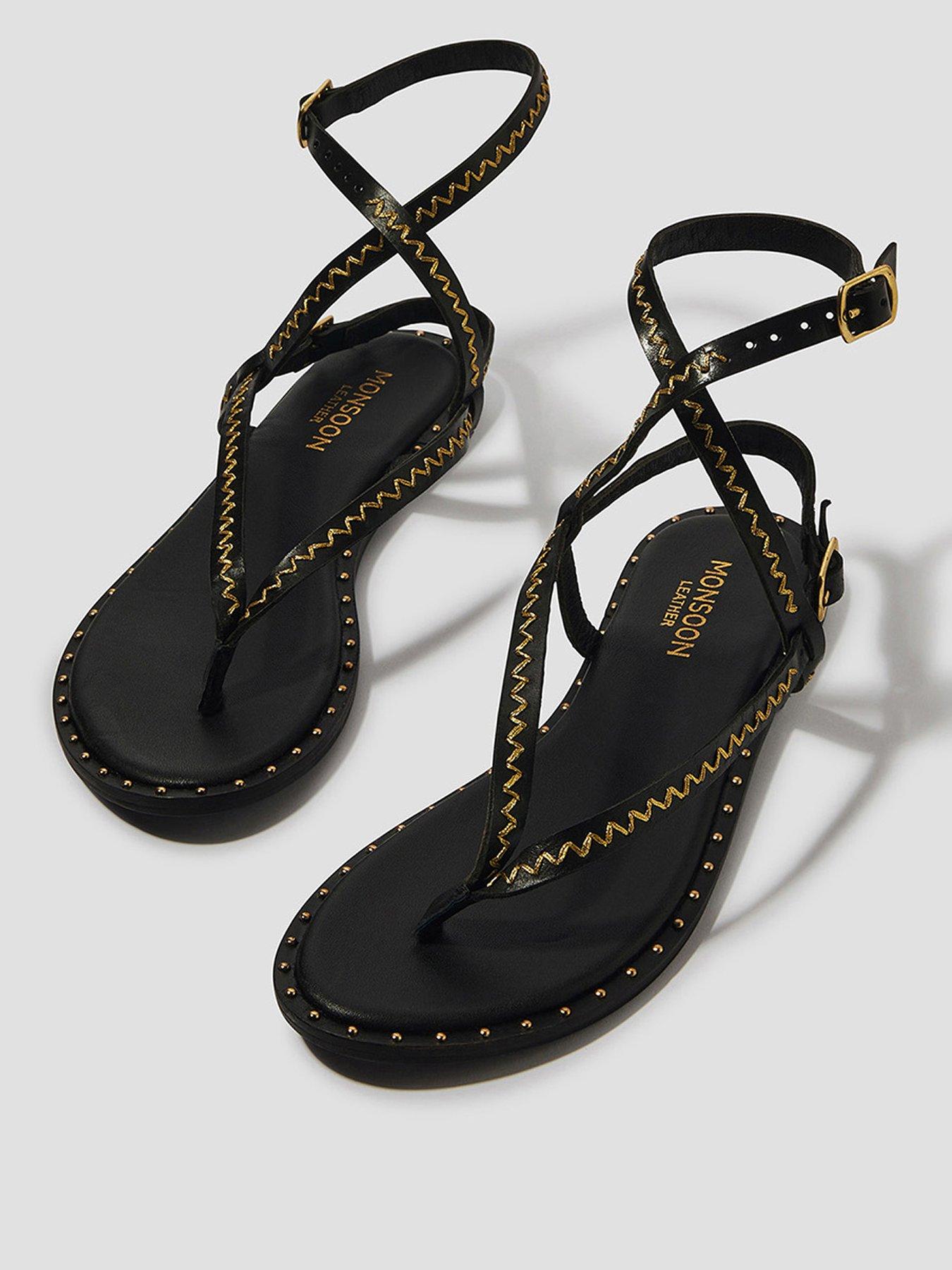 monsoon-cleo-studded-sandal-black
