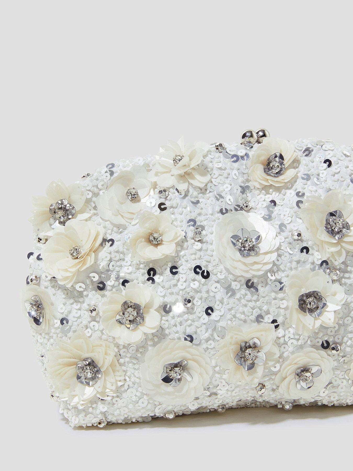  image of monsoon-mia-floral-embroidered-clutch-ivory