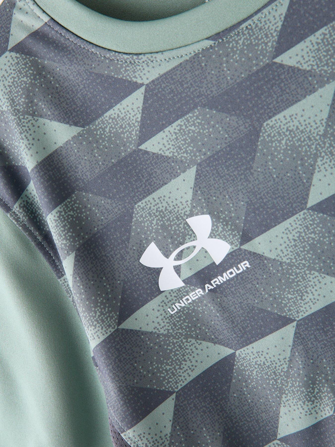 image of under-armour-boys-football-challenger-print-tee-green