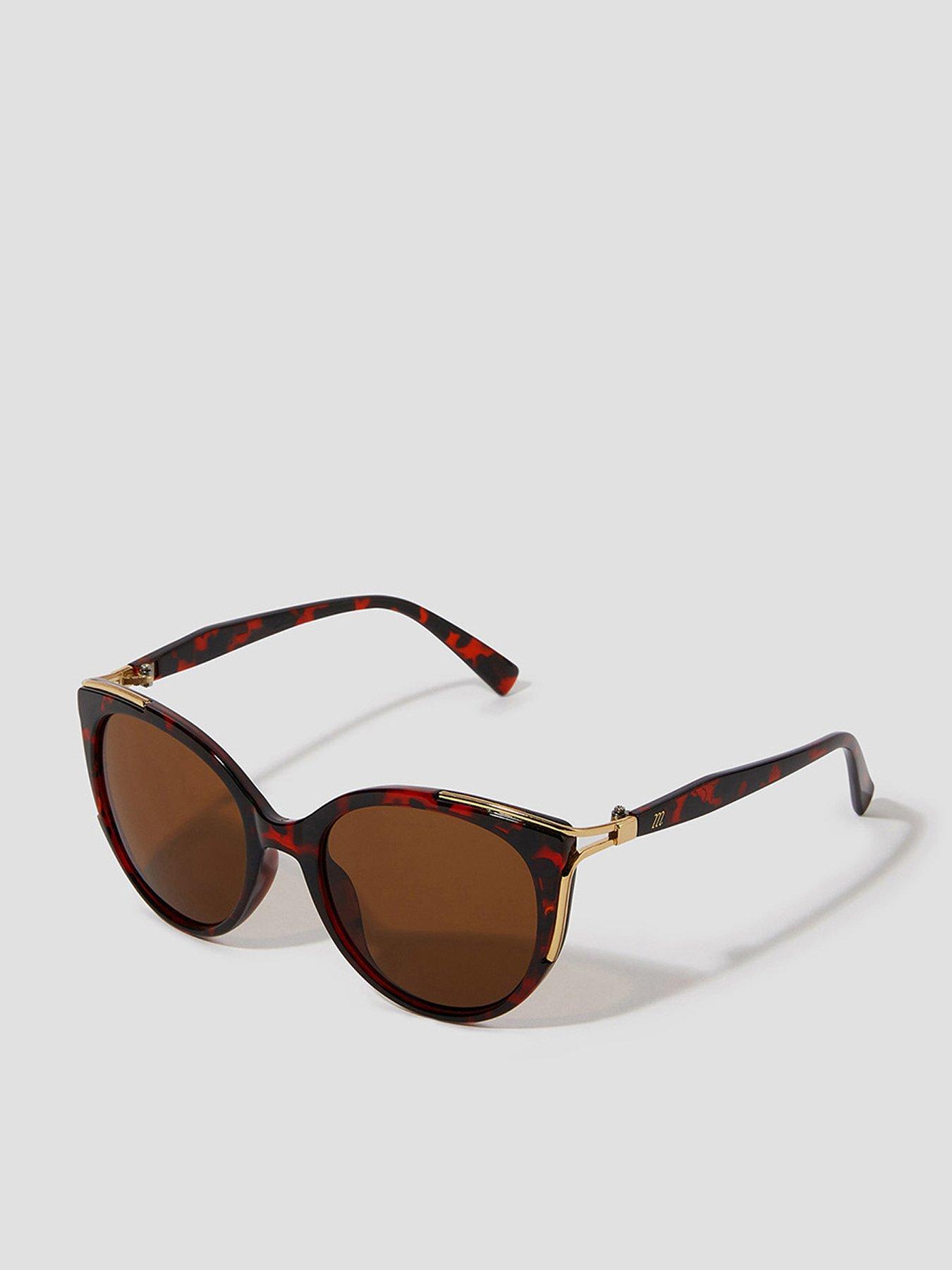 undefined Tort Cateye Sunglasses - Brown