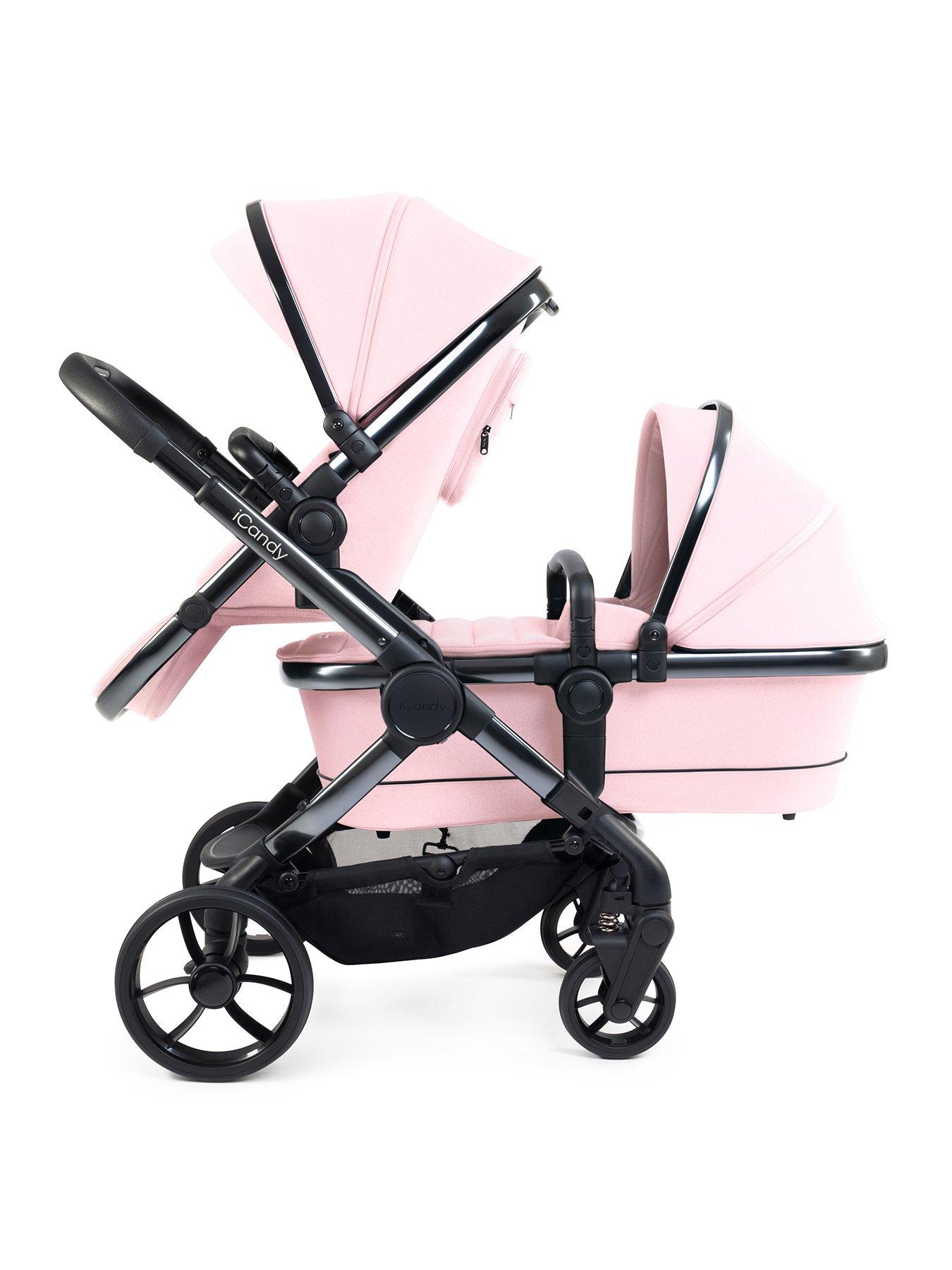 iCandy Peach Double Pushchair Blush Littlewoods